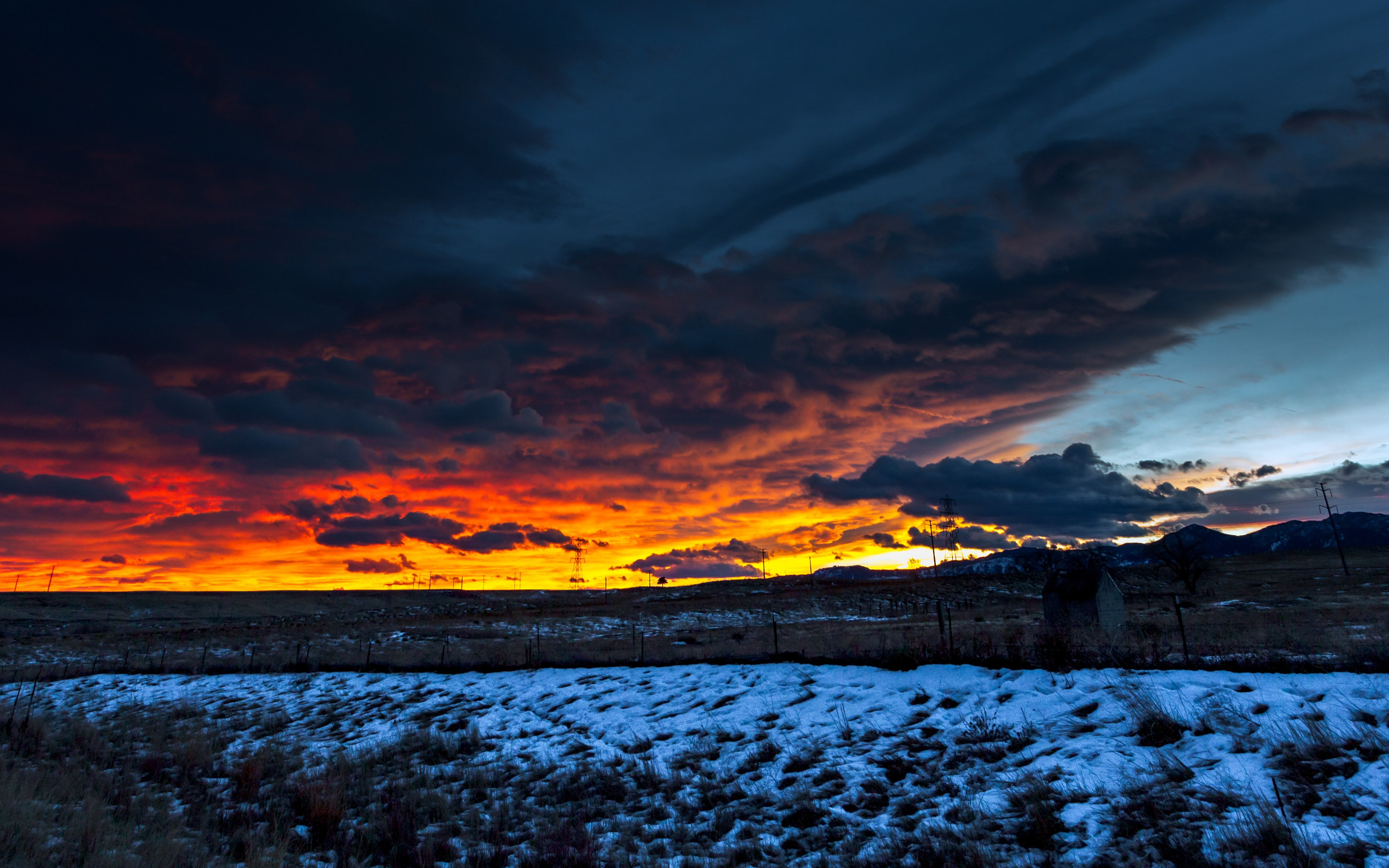 4K Dramatic Sunset Over Blidinje Wallpapers