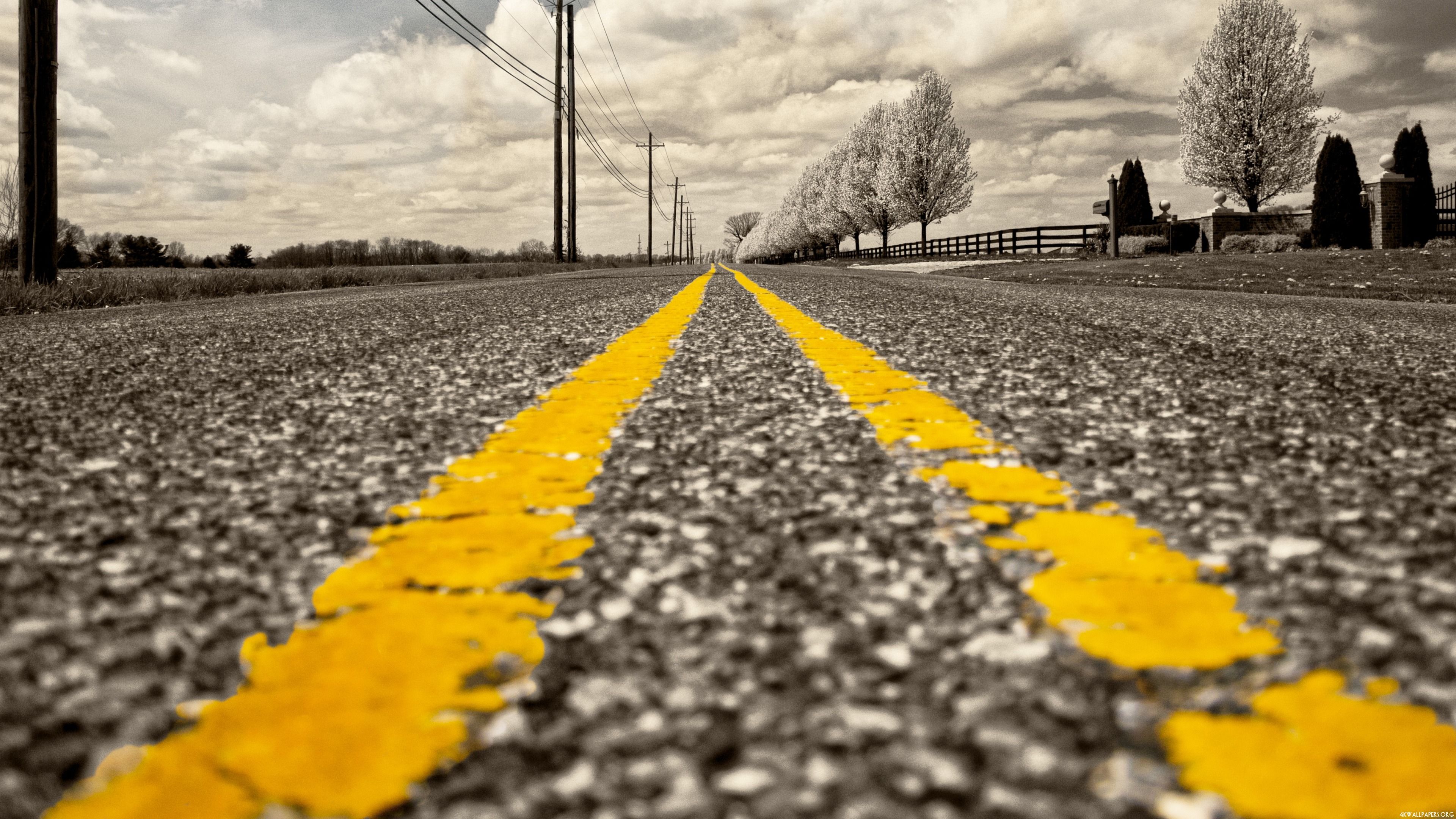 4K Empty Road New Wallpapers