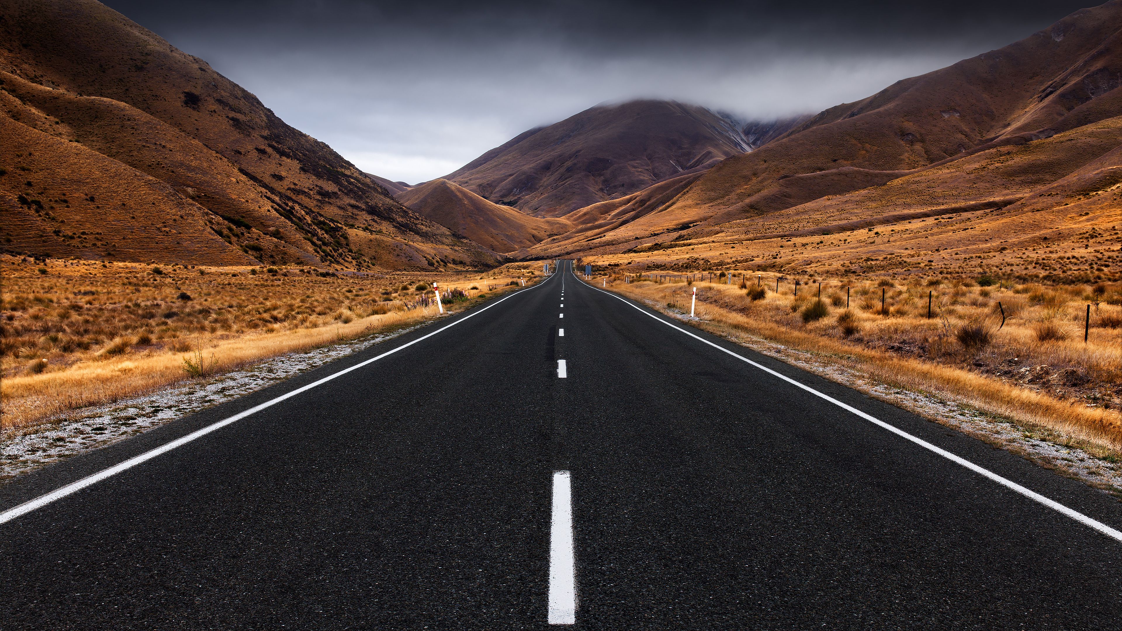 4K Empty Road New Wallpapers