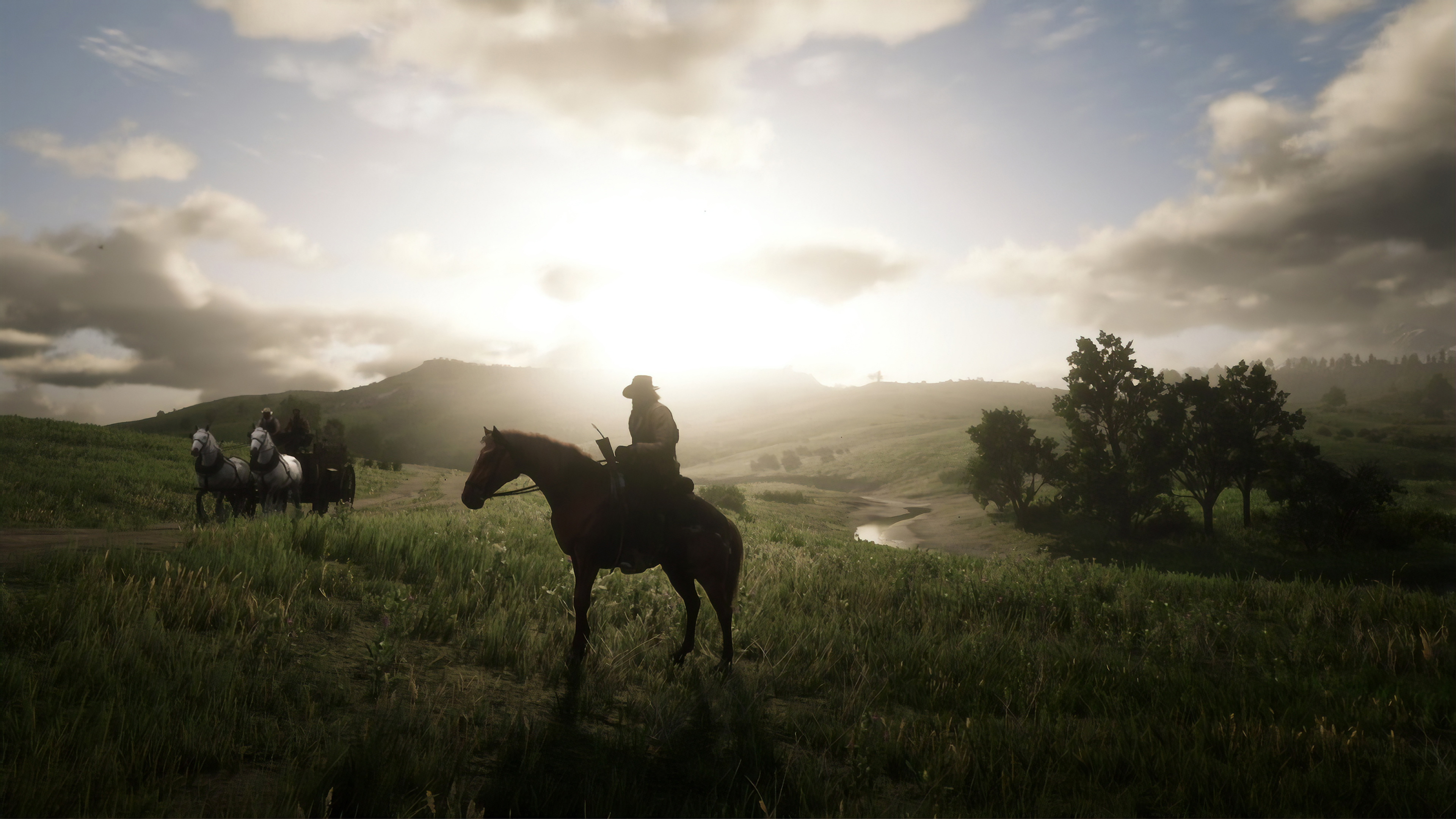 4K Landscape From Red Dead Redemption Wallpapers