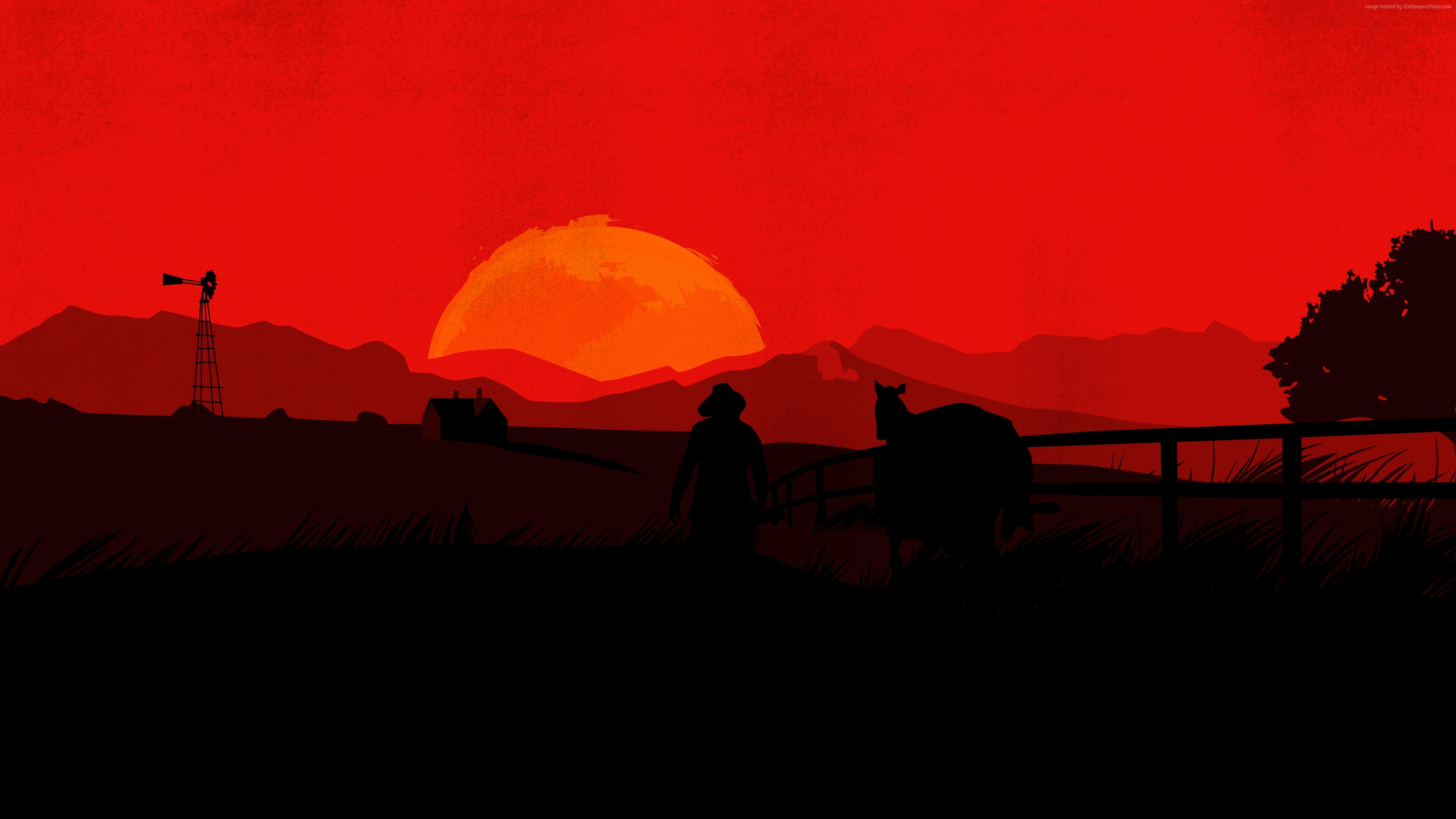 4K Landscape From Red Dead Redemption Wallpapers