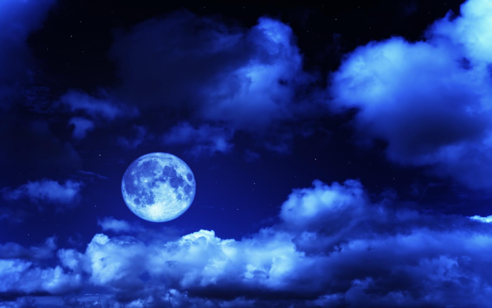 4K Moon Clouds Night City View Wallpapers