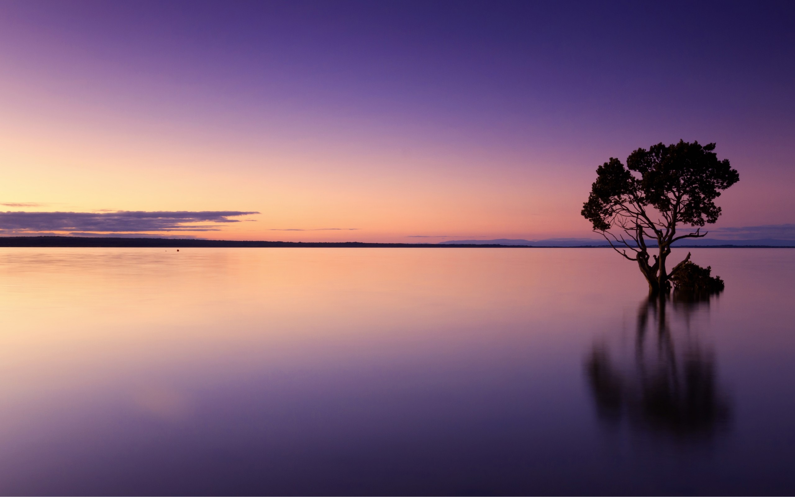 A Calm Lake At Sunset Wallpapers