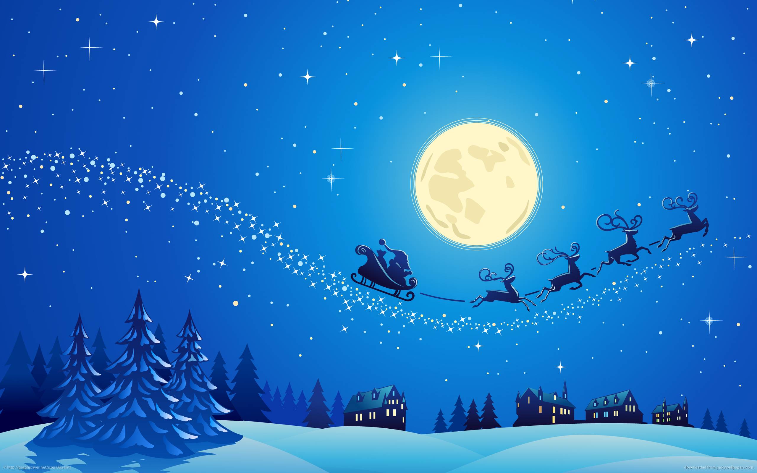 A Dreamy Christmas Night Wallpapers