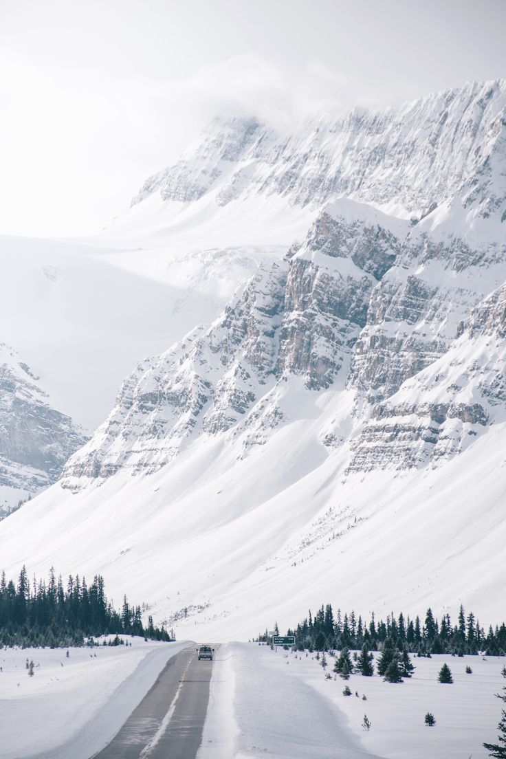 A Mountain Covered In Snow Wallpapers