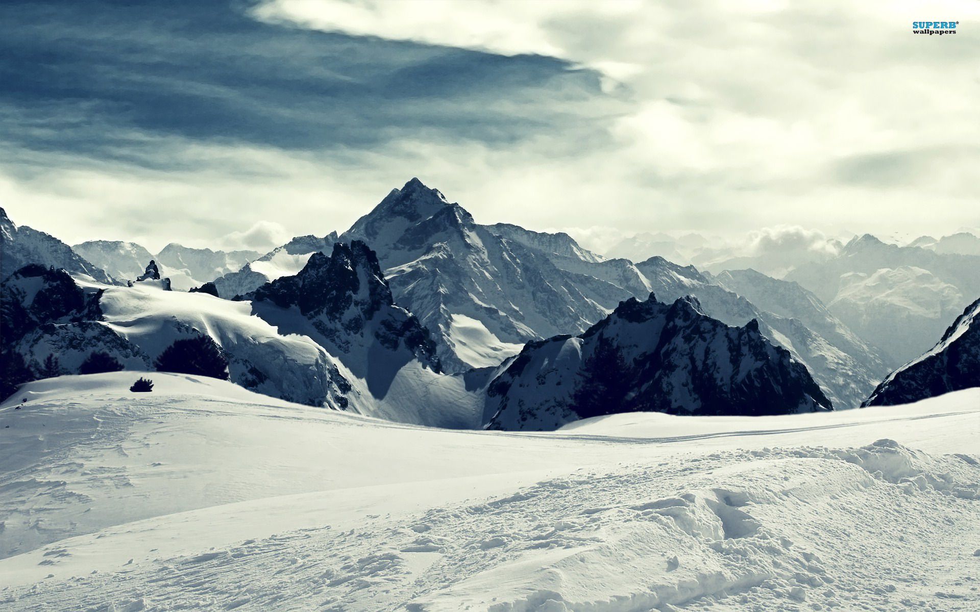 A Mountain Covered In Snow Wallpapers