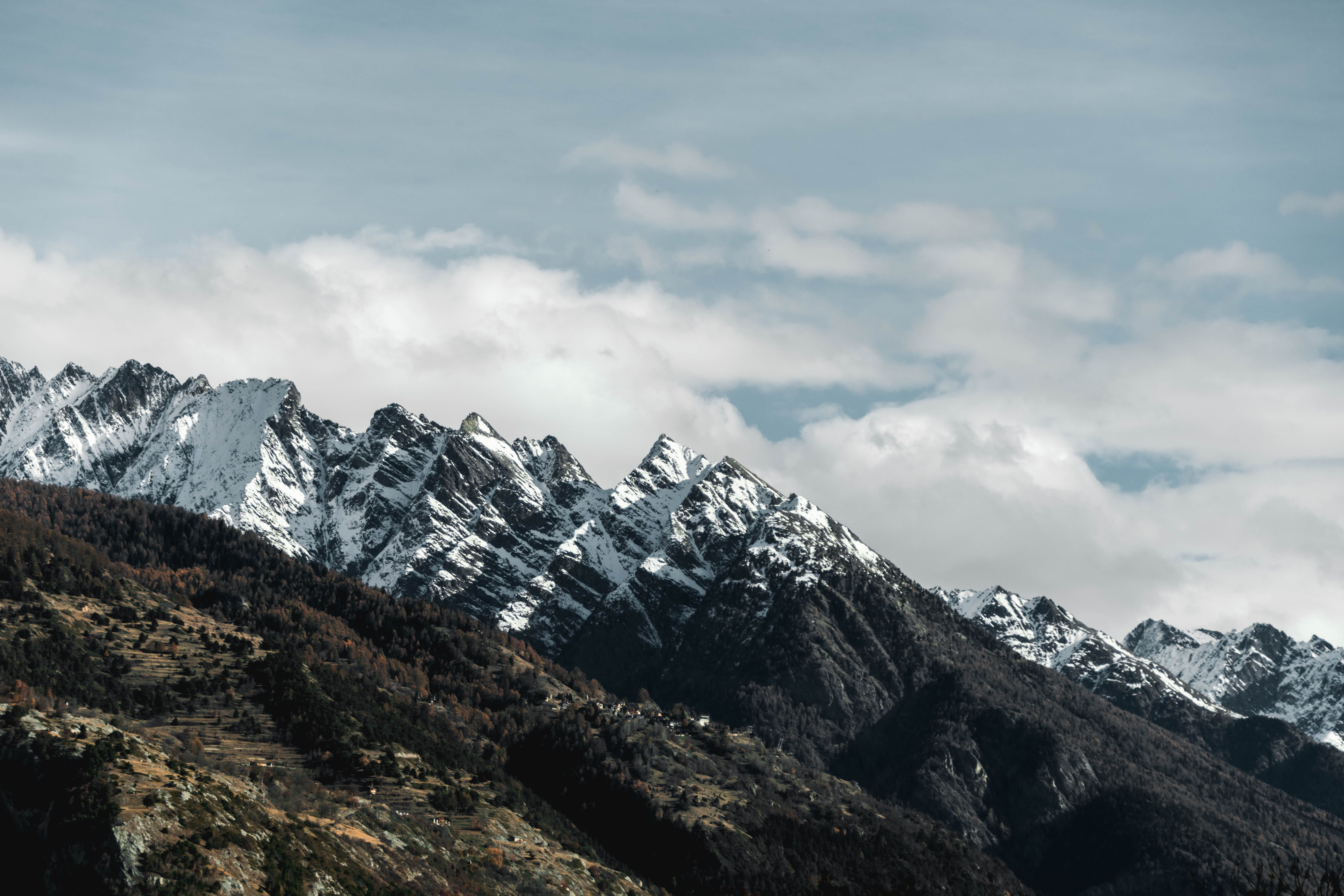 A Mountain Covered In Snow Wallpapers