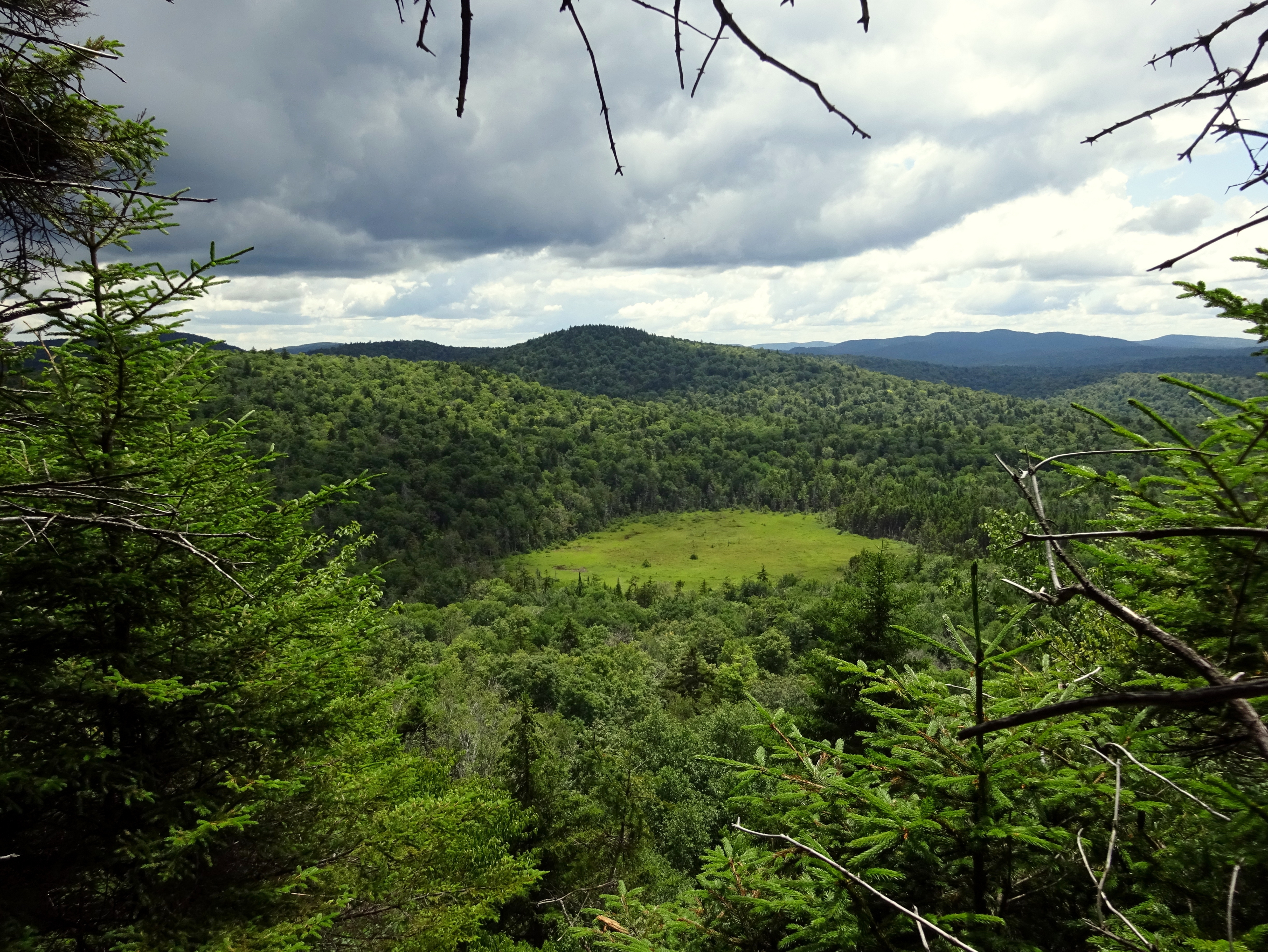 Adirondack Mountains River Clouds Trees Wallpapers