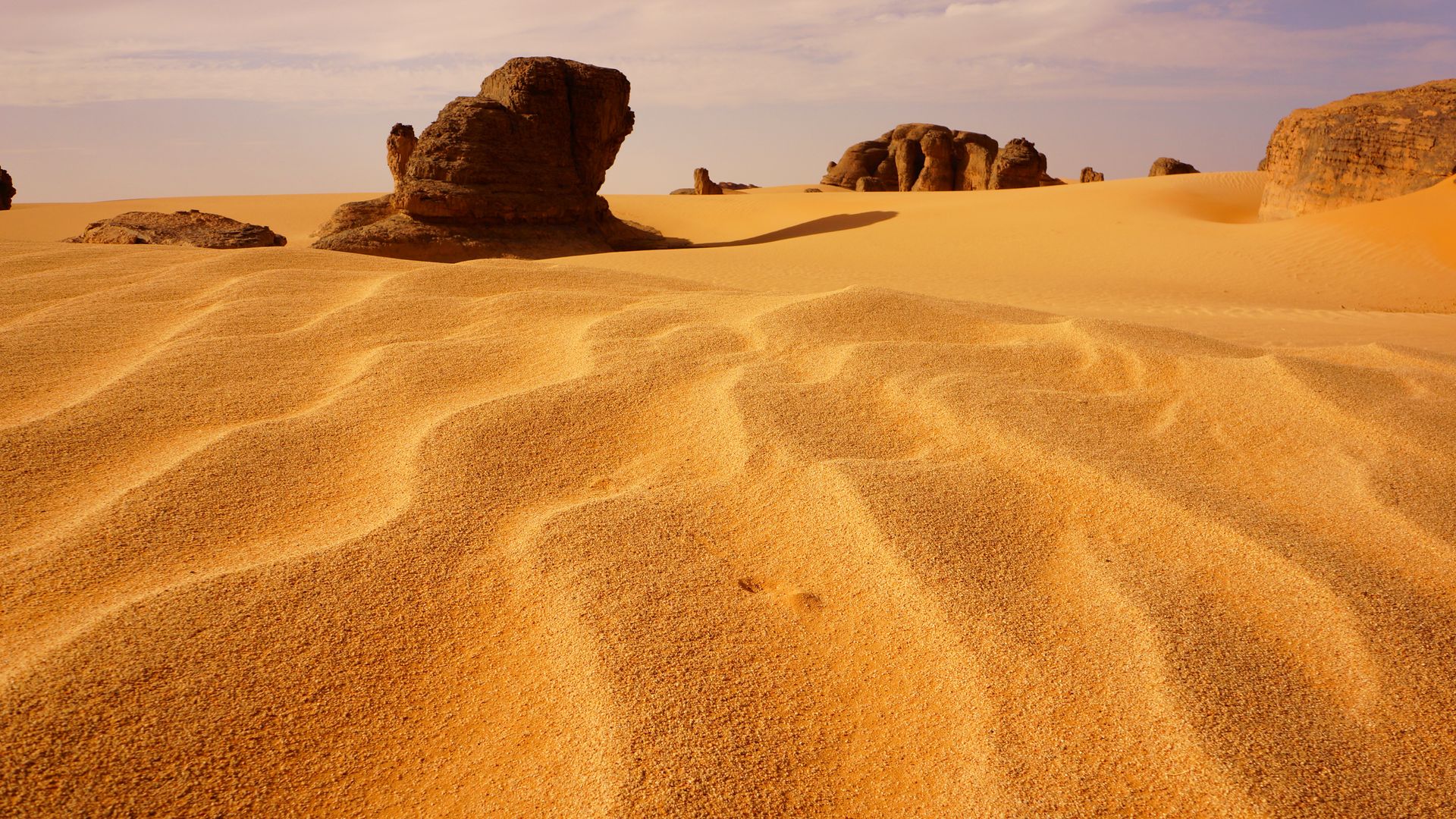 Africa Algeria Sahara Desert At Night Wallpapers