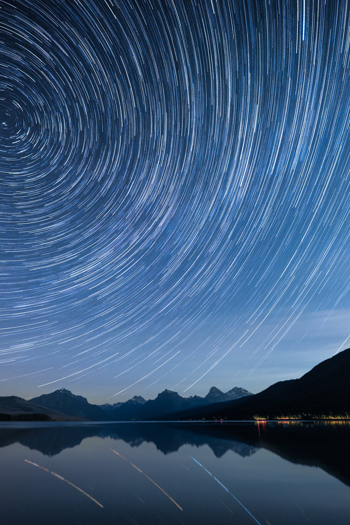 Alone Staring At Star Trail Wallpapers