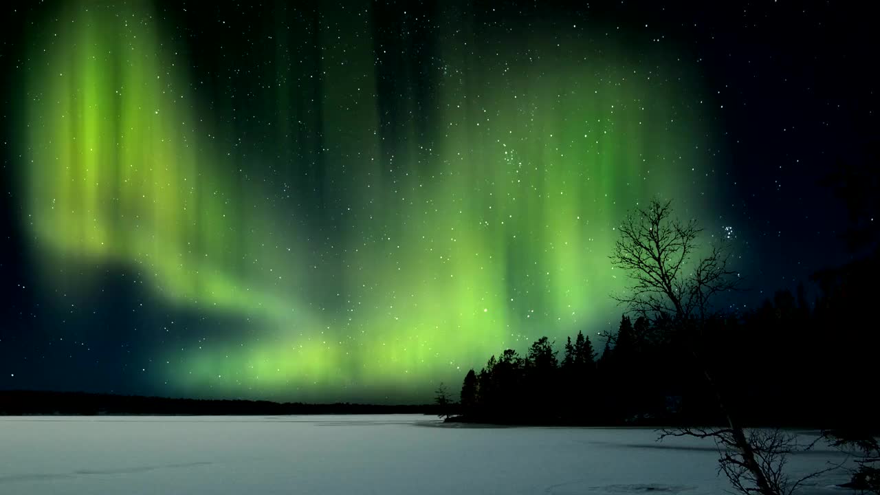 Alone Watching Aurora Borealis Wallpapers