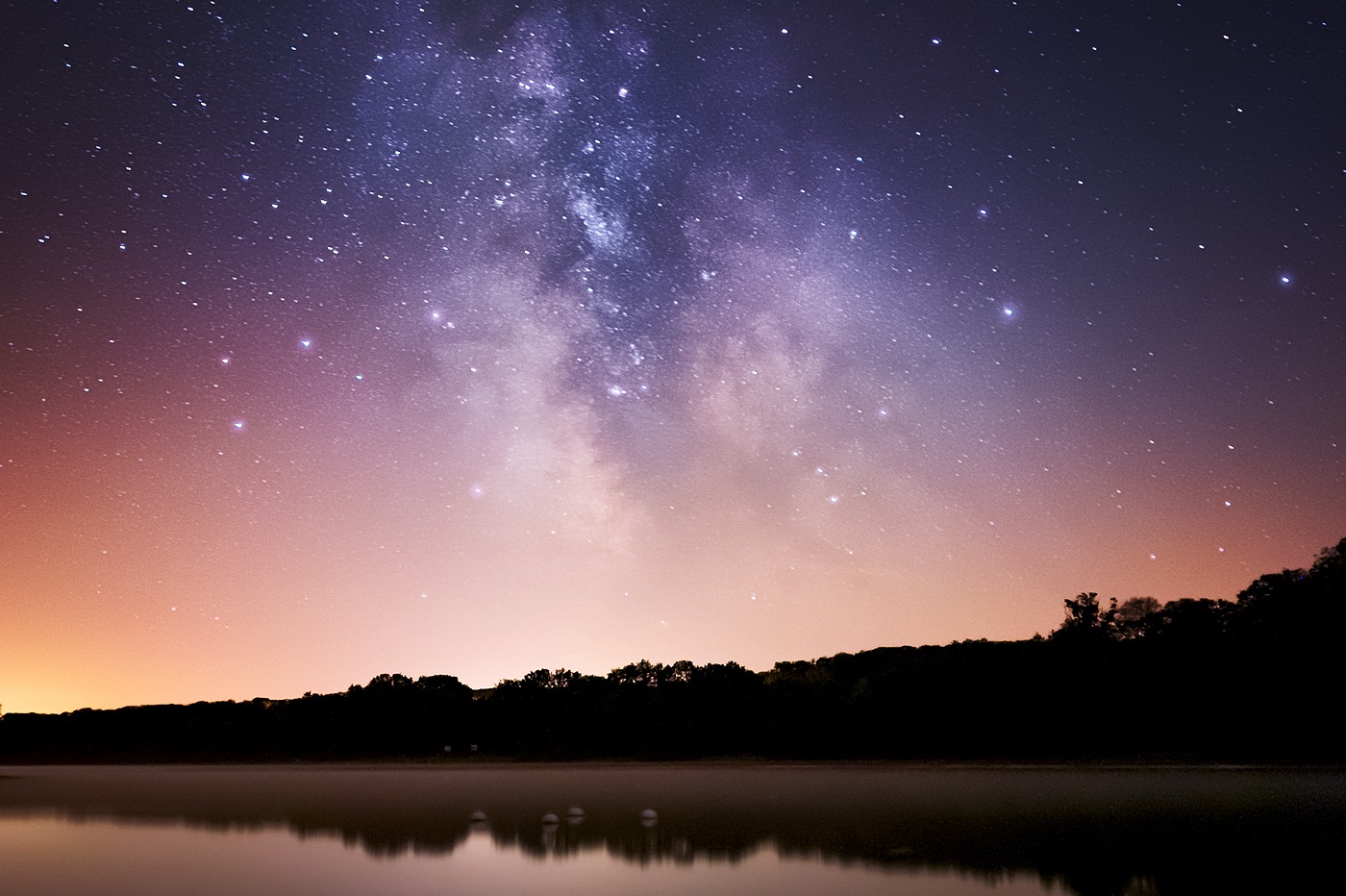 Amazing Milky Way At Lakside Wallpapers