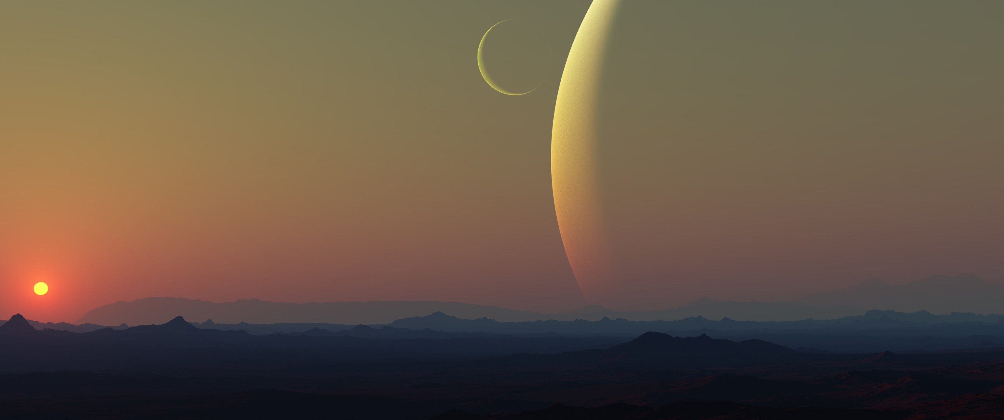 Another Planet Sunset Wallpapers