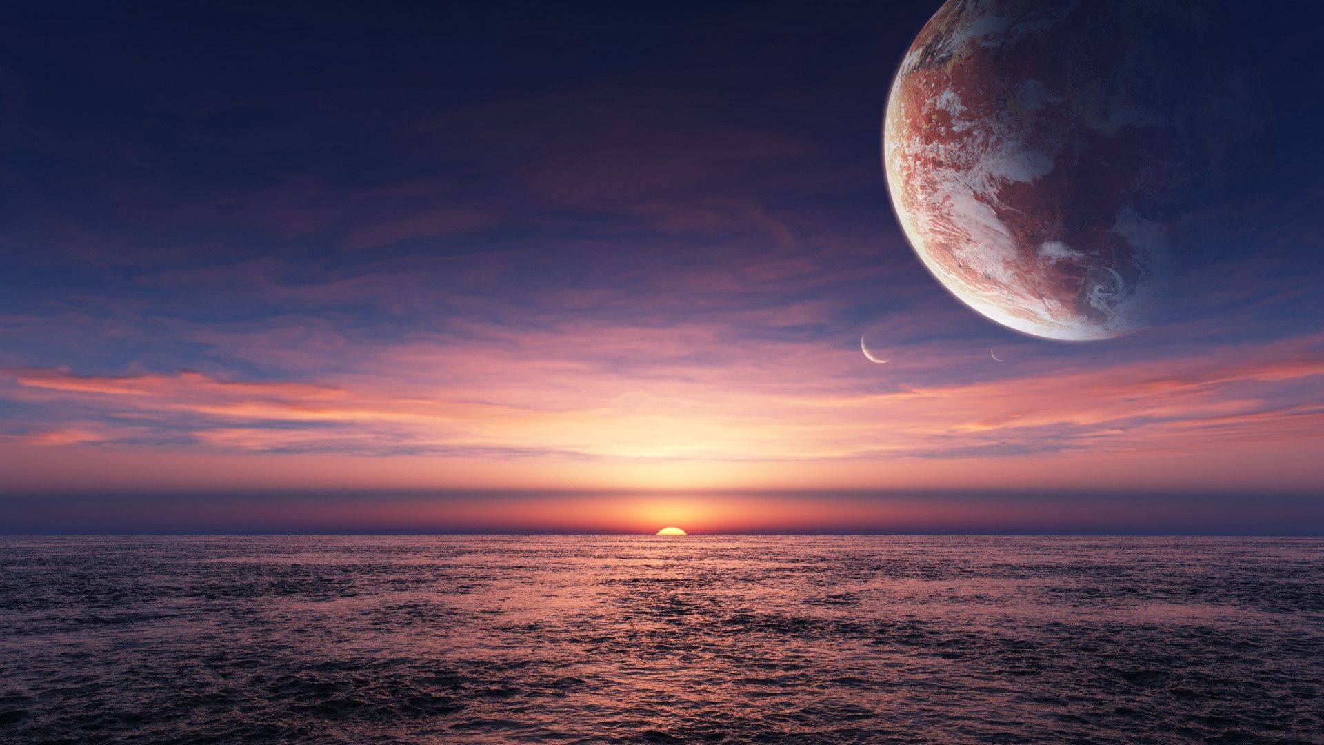 Another Planet Sunset Wallpapers