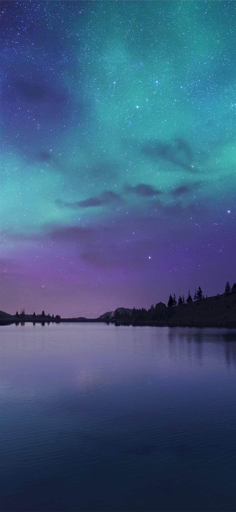 Aurora Borealis Hd Night Reflection Wallpapers