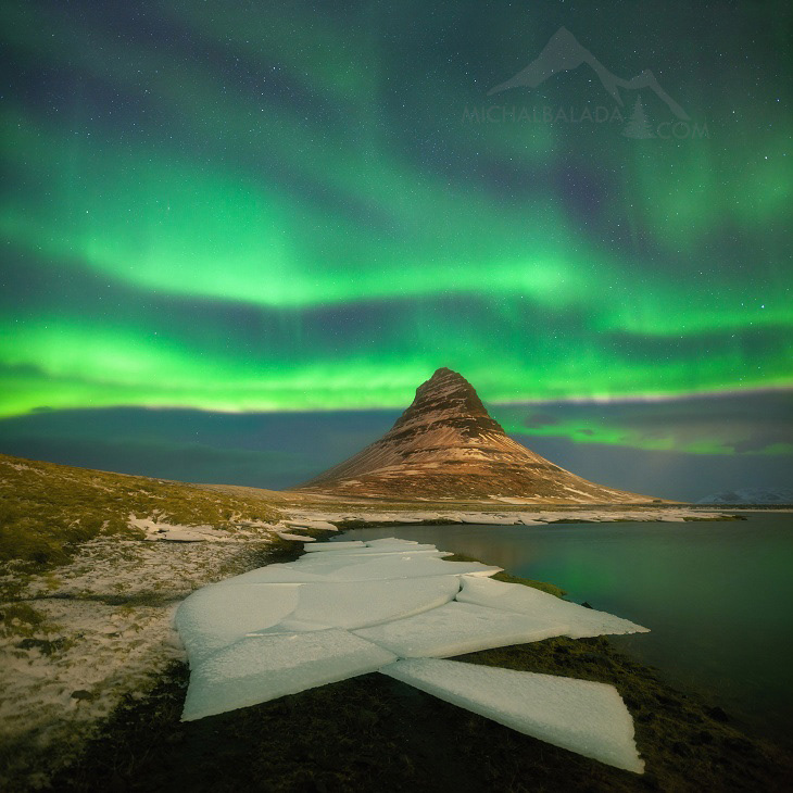 Aurora Borealis Kirkjufell Iceland Wallpapers