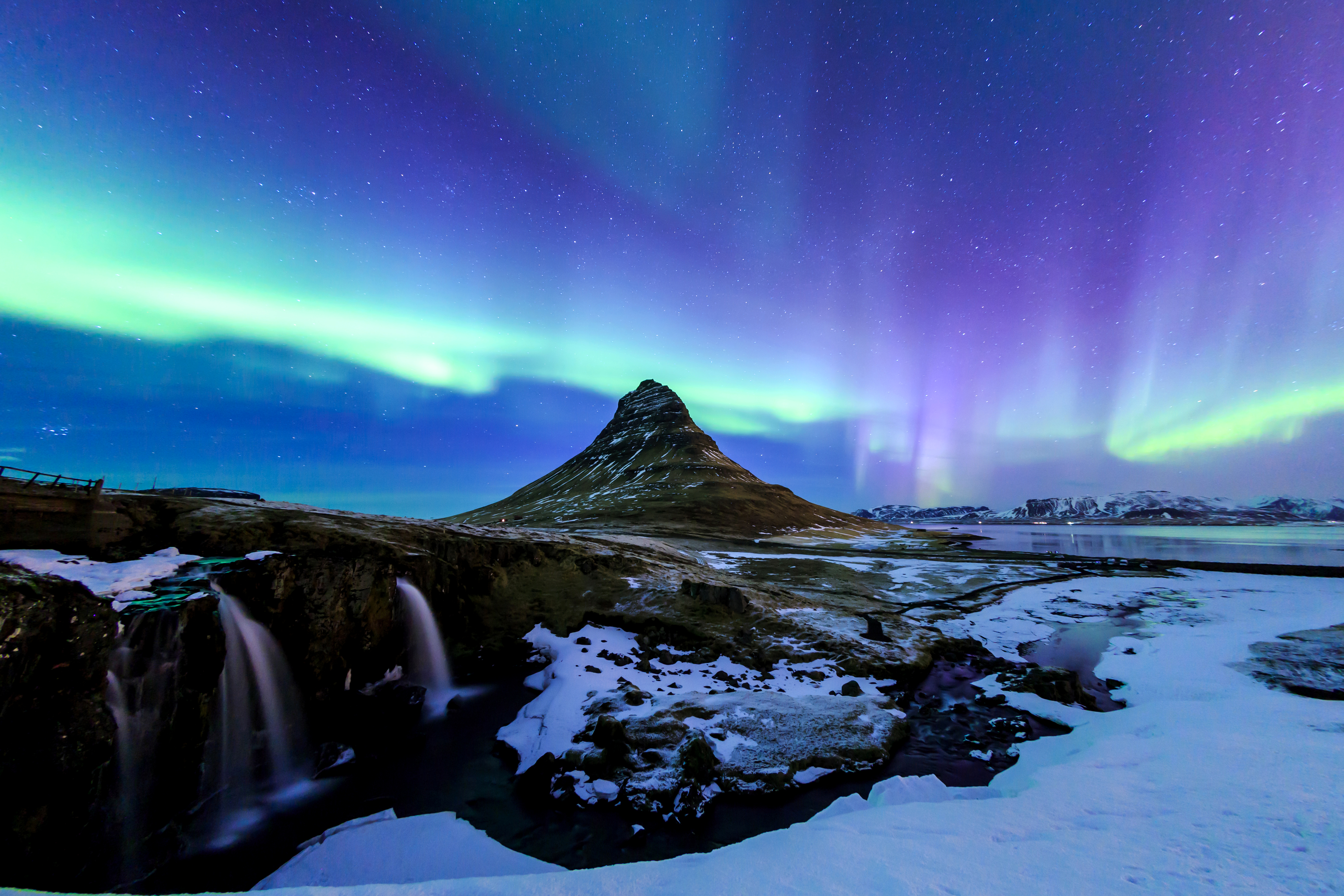 Aurora Borealis Kirkjufell Iceland Wallpapers