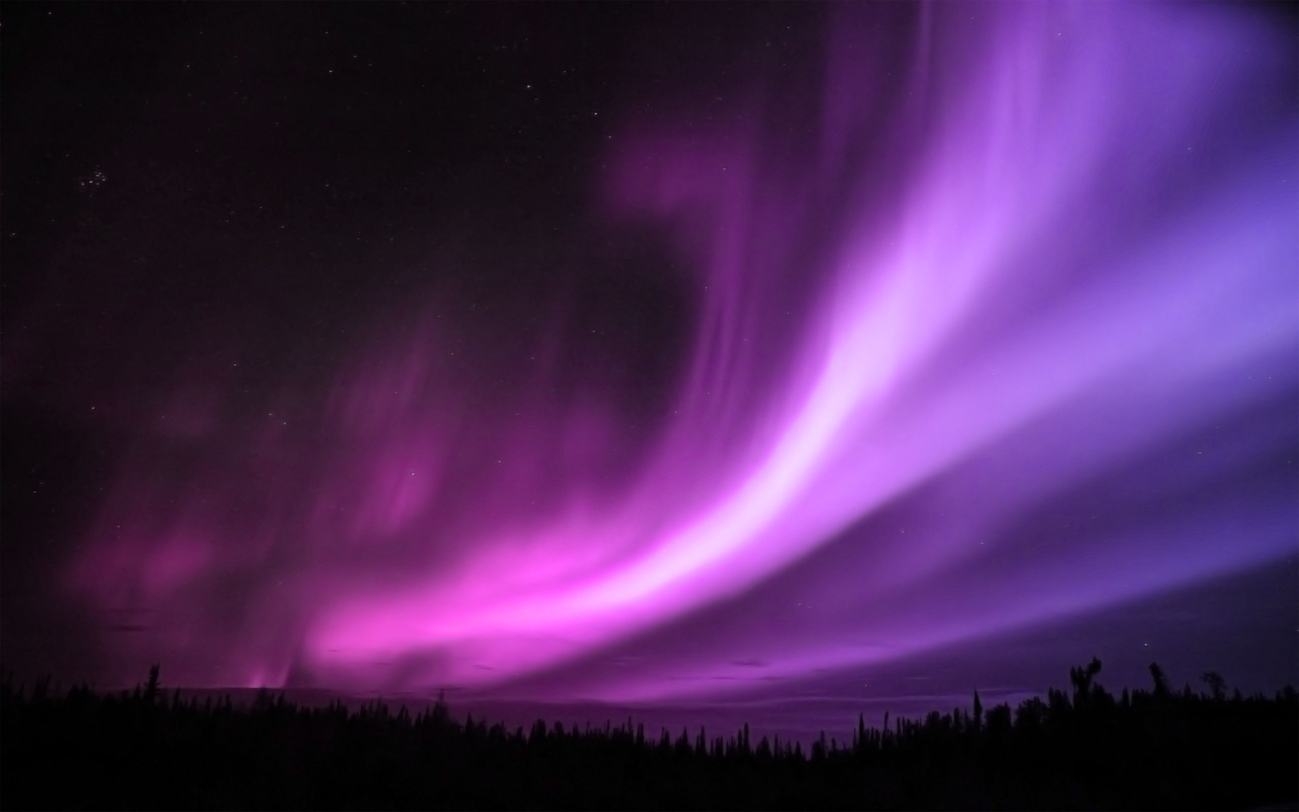 Aurora Borealis Over Church Wallpapers