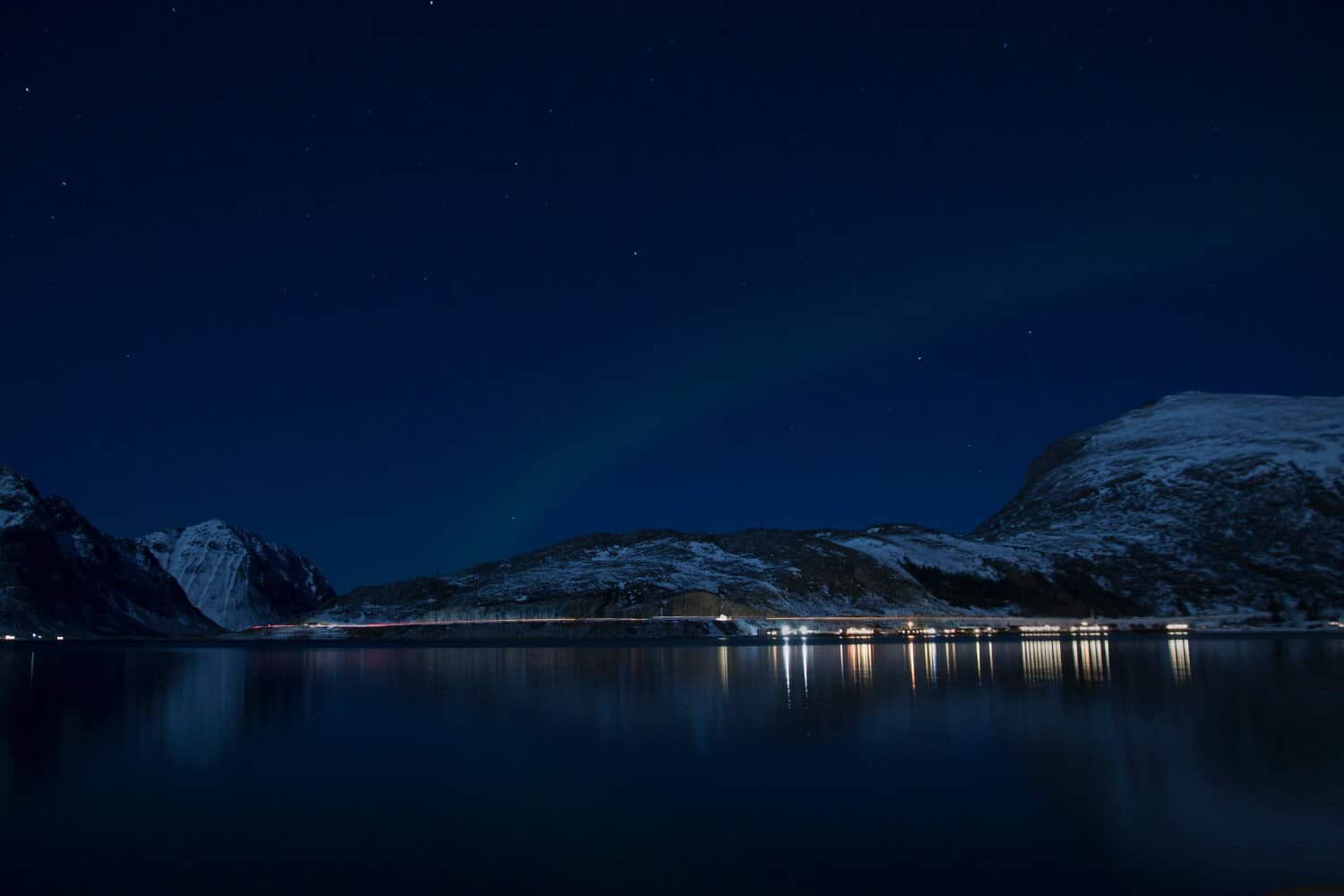 Aurora Borealis Reflection Over River Wallpapers