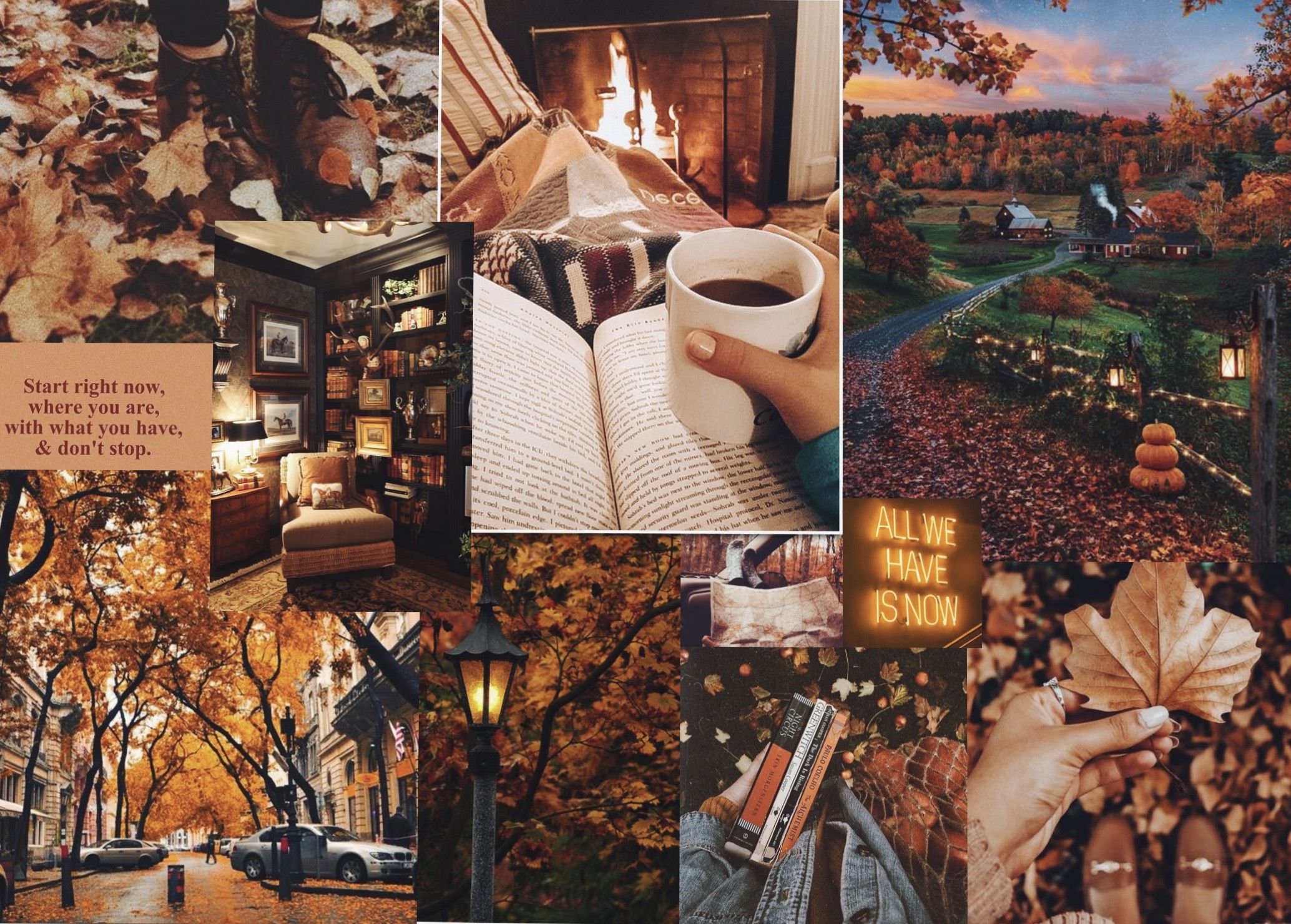 Autumn Aesthetic Laptop Wallpapers