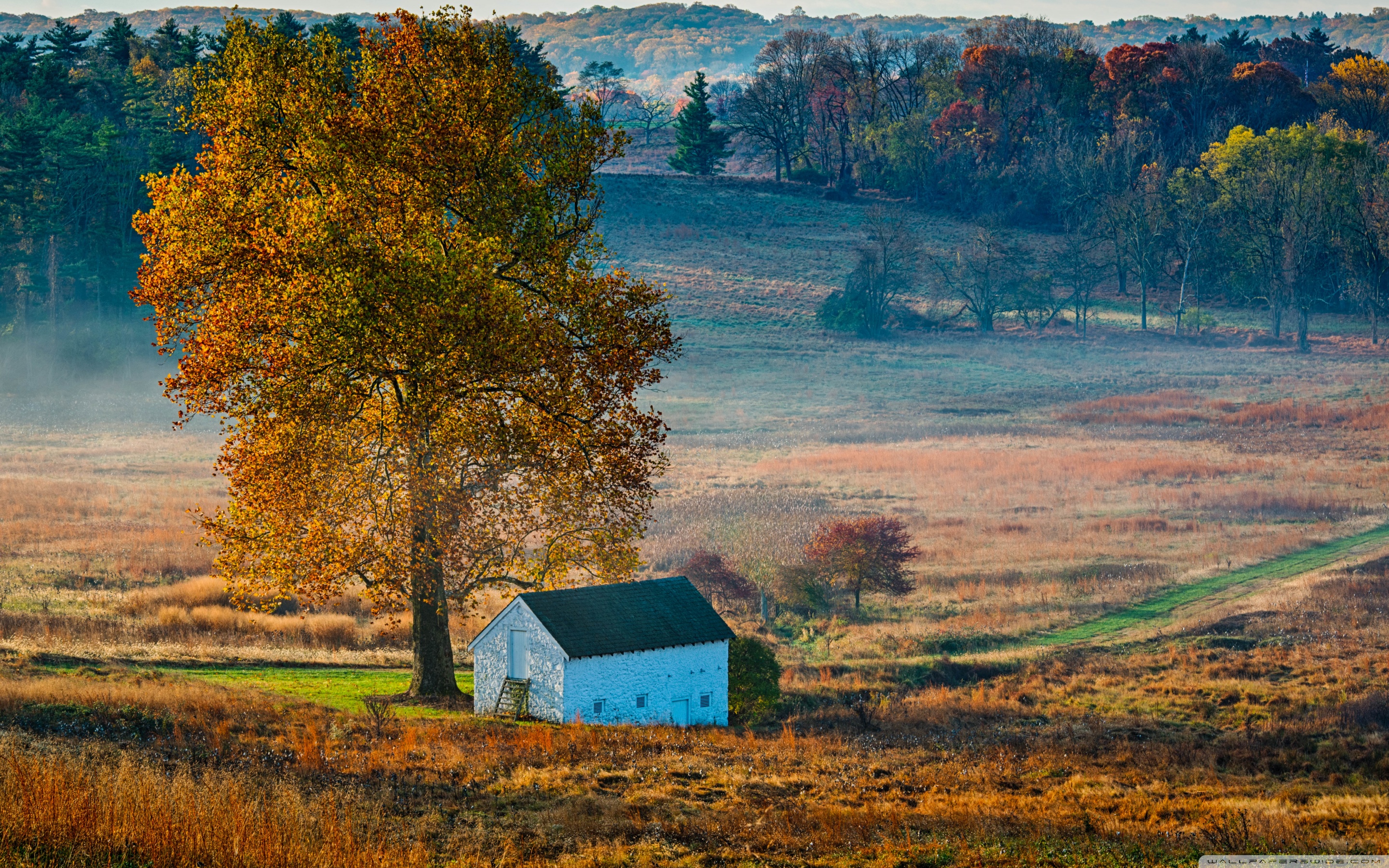 Autumn Barn Wallpapers