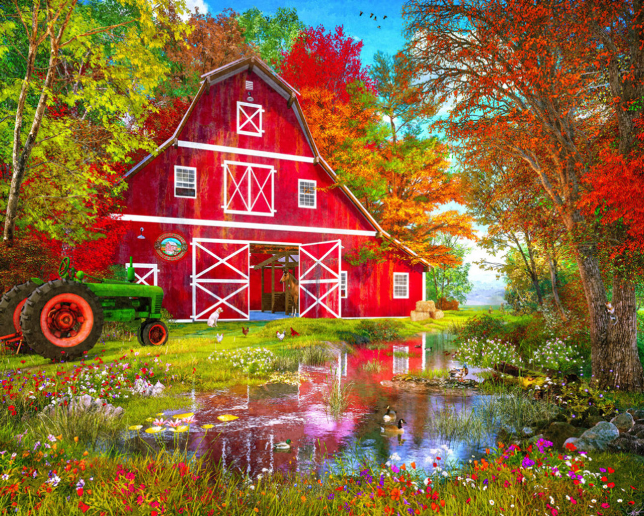 Autumn Barn Wallpapers