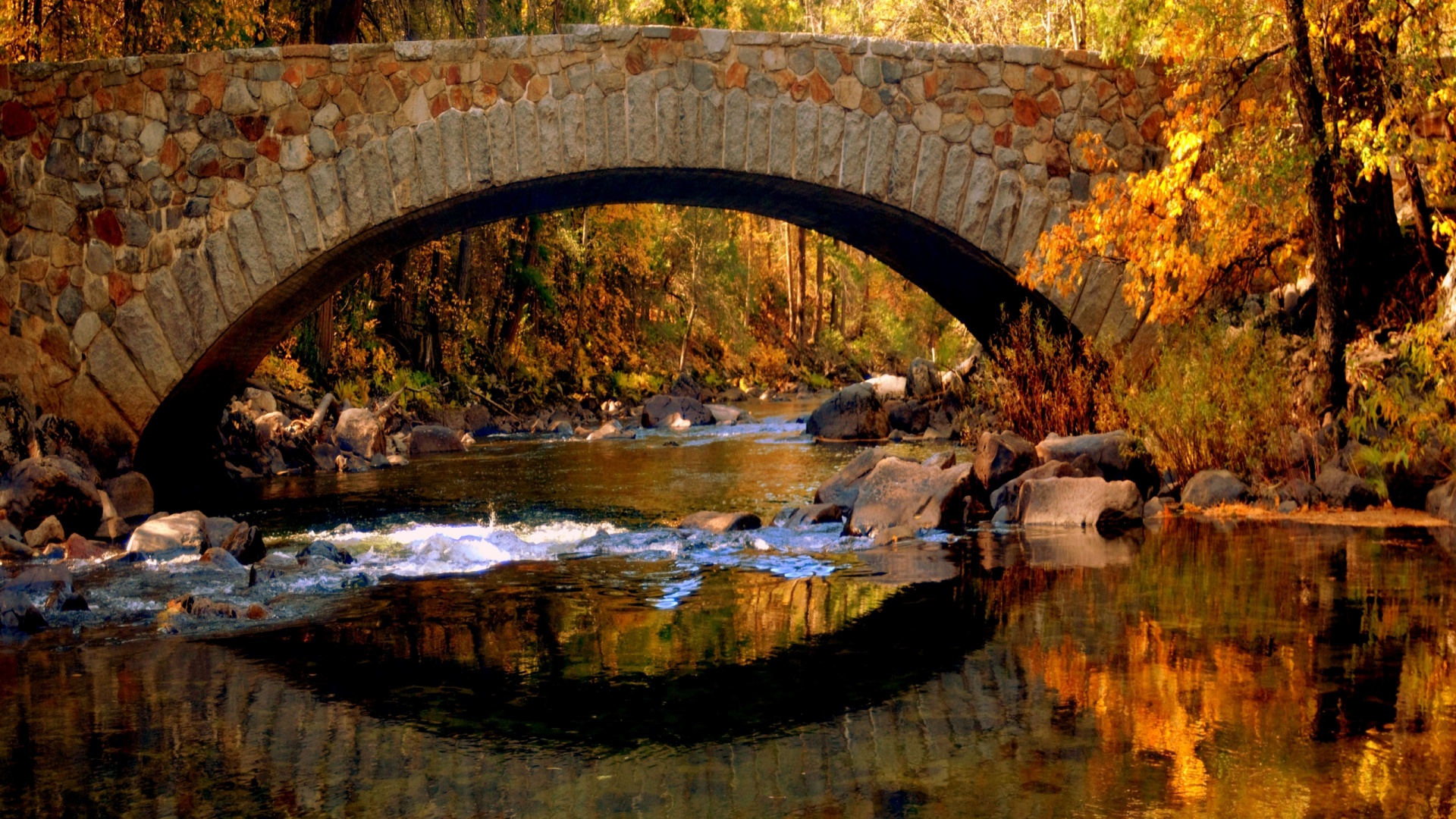 Autumn Bridge Wallpapers