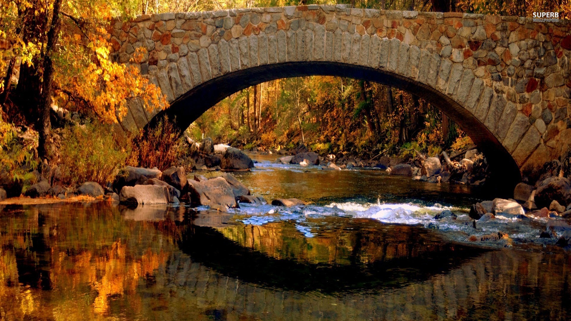 Autumn Bridge Wallpapers