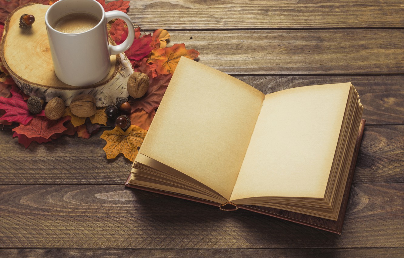 Autumn Coffee Books Wallpapers