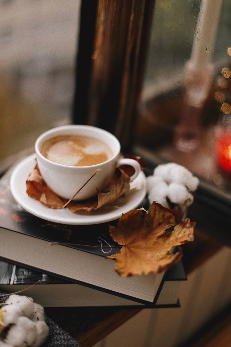 Autumn Coffee Books Wallpapers