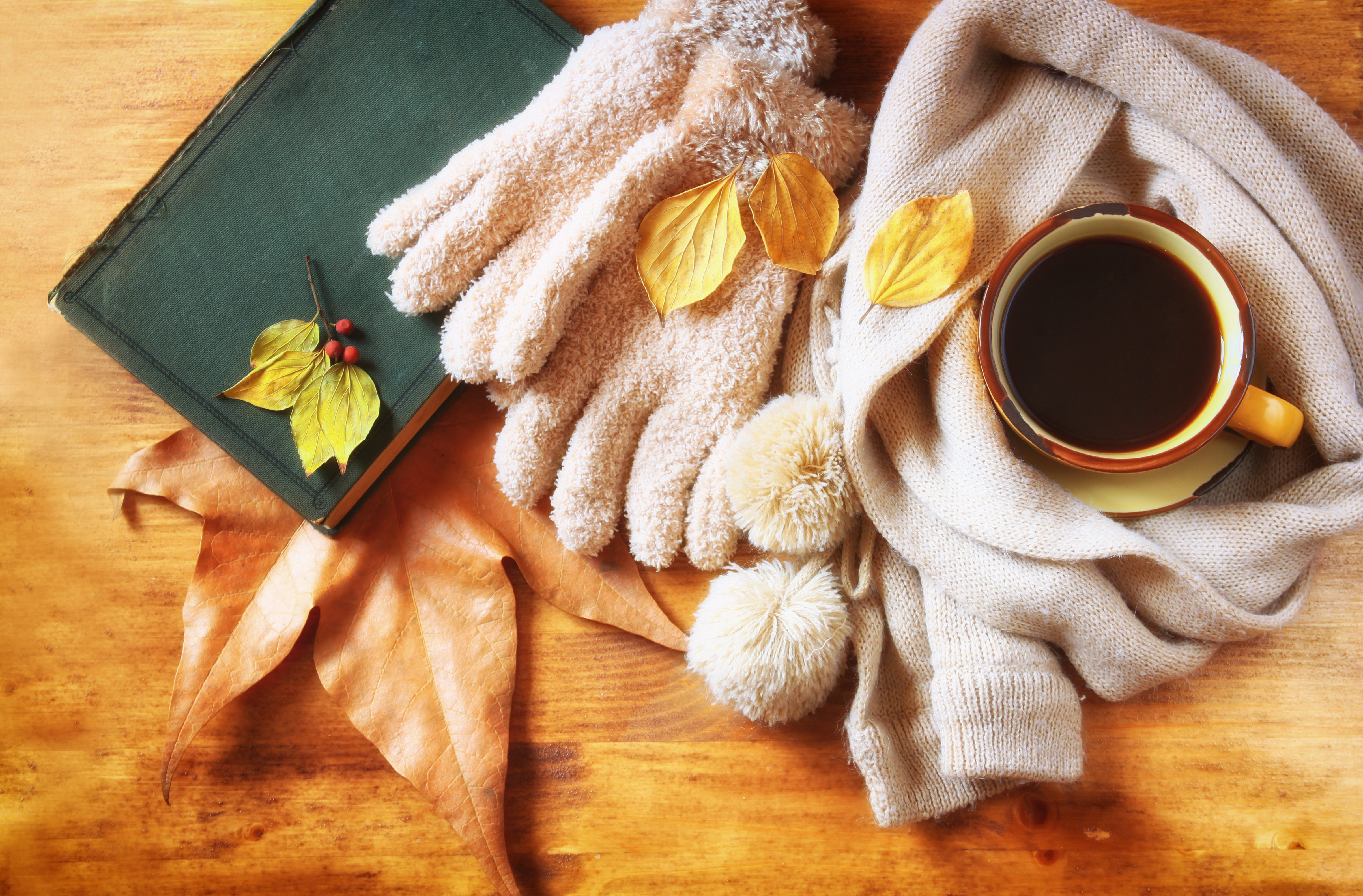 Autumn Coffee Books Wallpapers