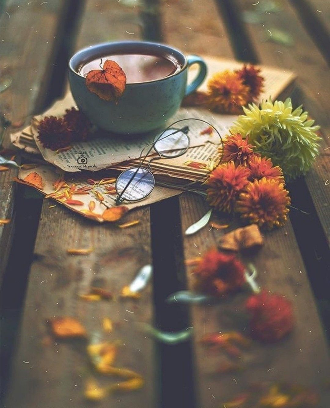 Autumn Coffee Books Wallpapers