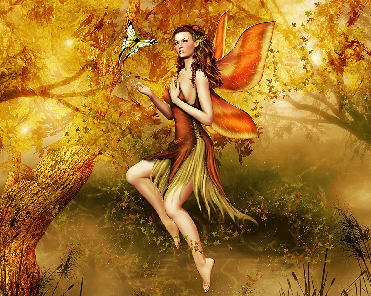 Autumn Fairy Wallpapers