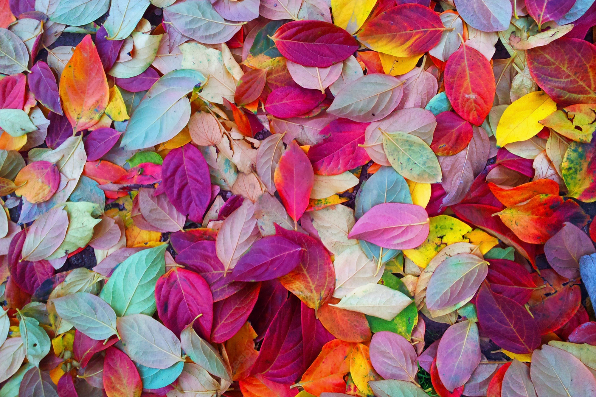 Autumn Leaves Pink Colour Wallpapers