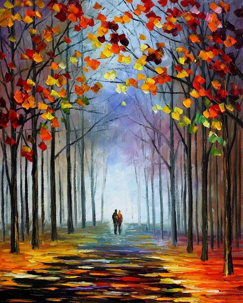 Autumn Season In Painting Wallpapers