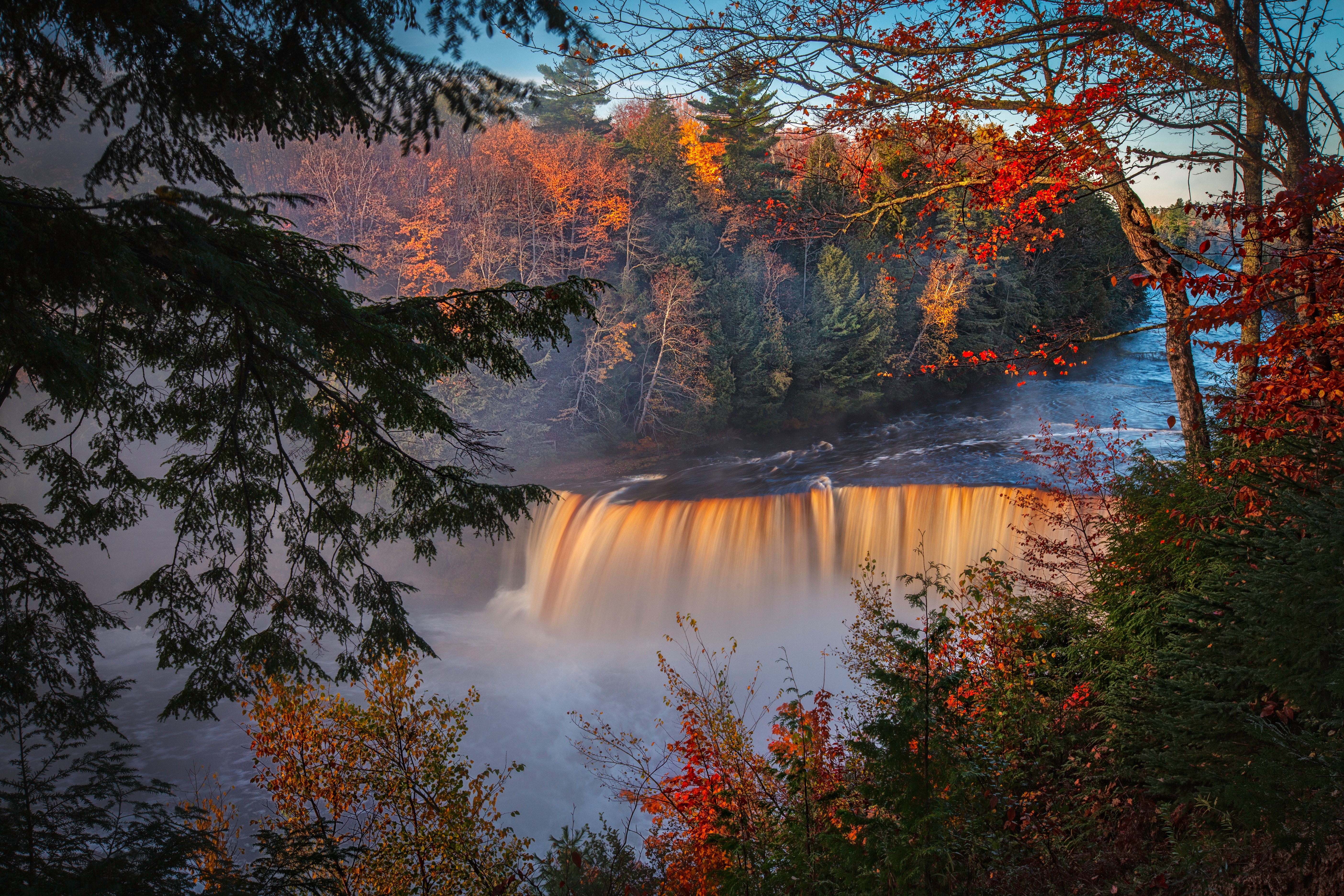 Autumn Waterfall Wallpapers