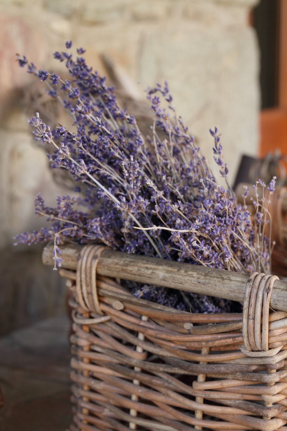 Basket Of Lavender Purple Flower Wallpapers