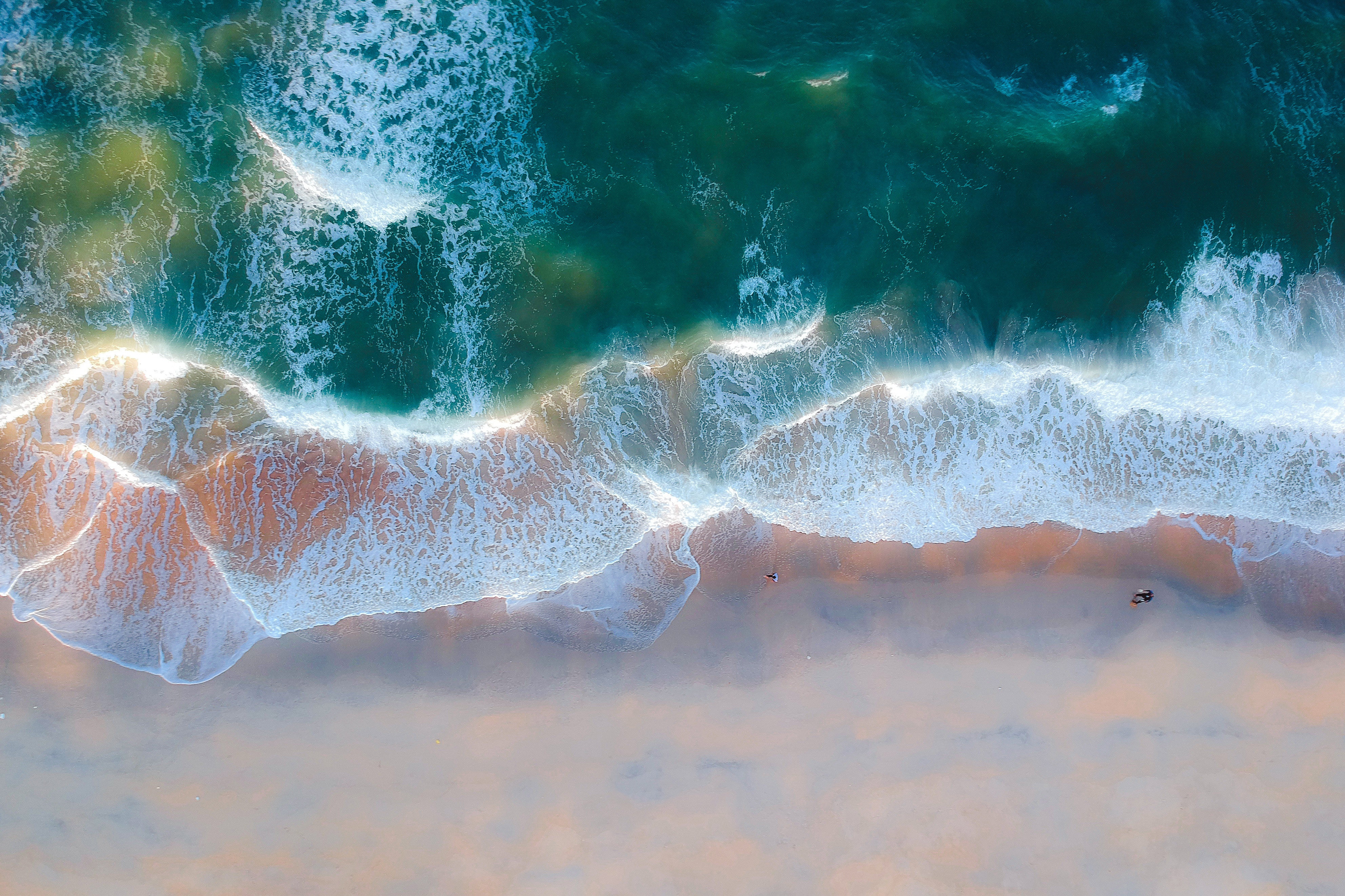 Beach 4K Aerial Photography Wallpapers