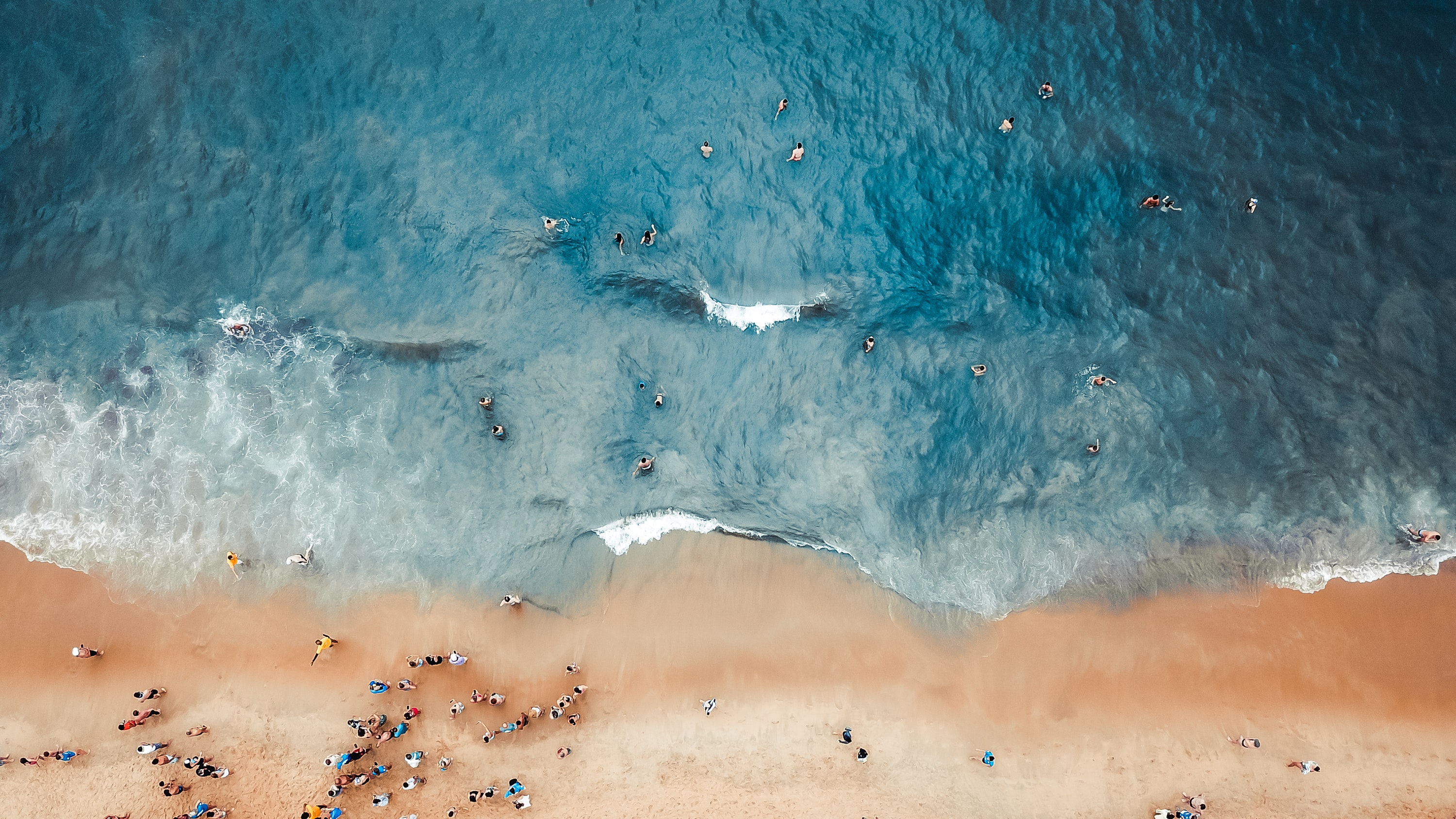 Beach 4K Aerial Photography Wallpapers