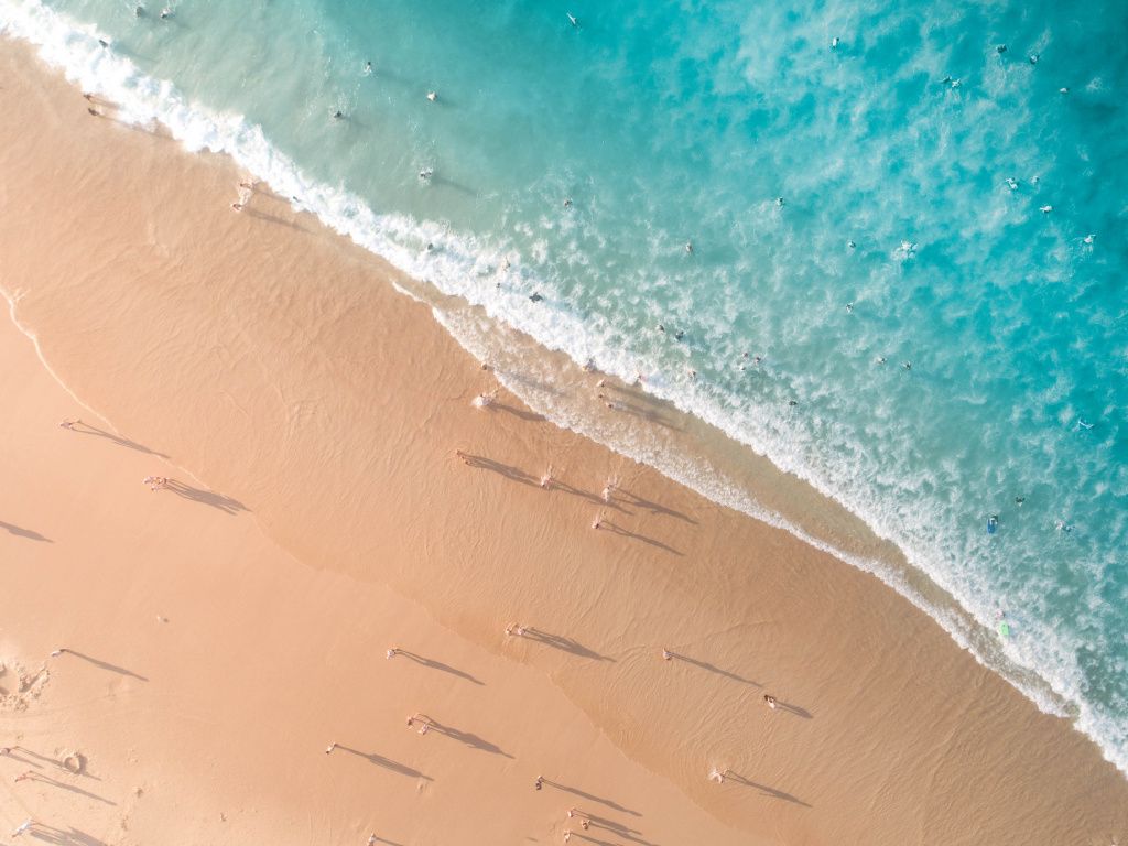 Beach 4K Aerial Photography Wallpapers