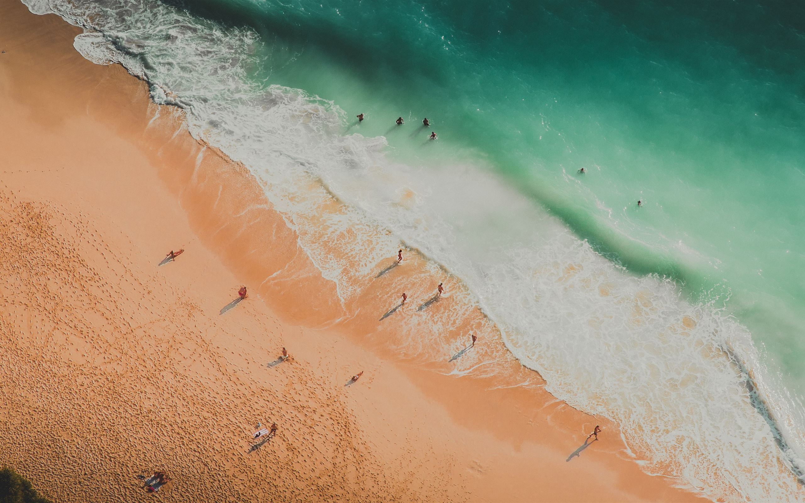 Beach 4K Aerial Photography Wallpapers