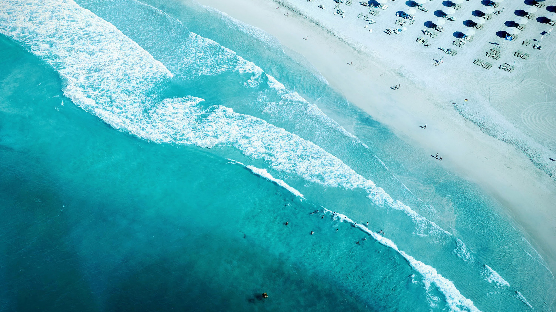 Beach 4K Aerial Photography Wallpapers