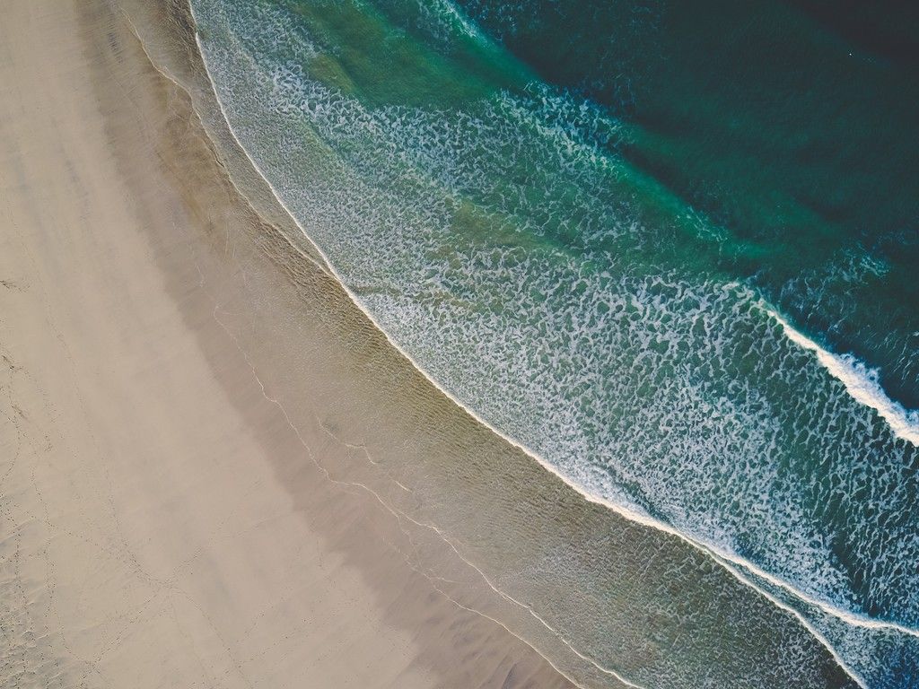 Beach 4K Aerial Photography Wallpapers