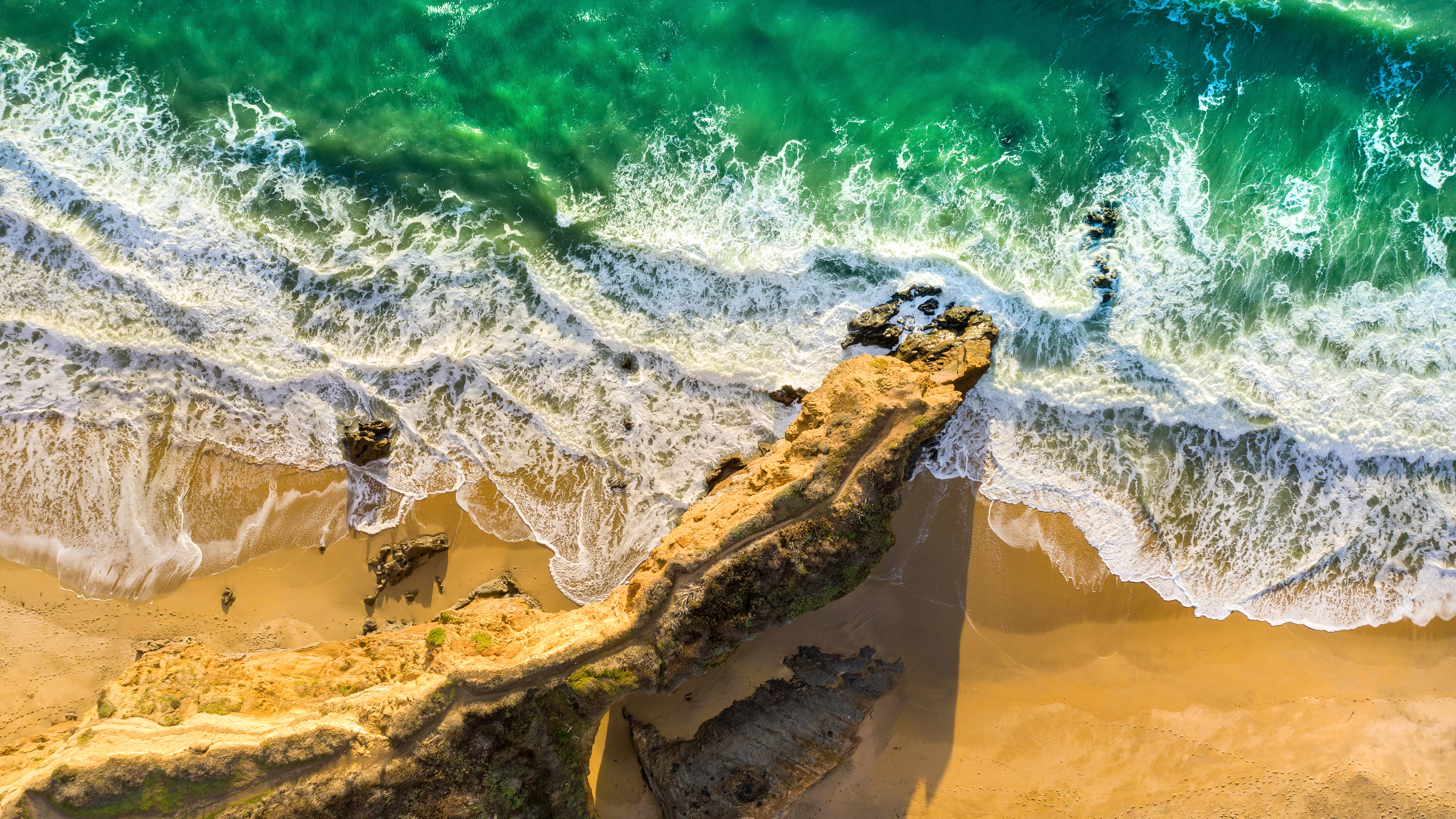 Beach 4K Aerial Photography Wallpapers