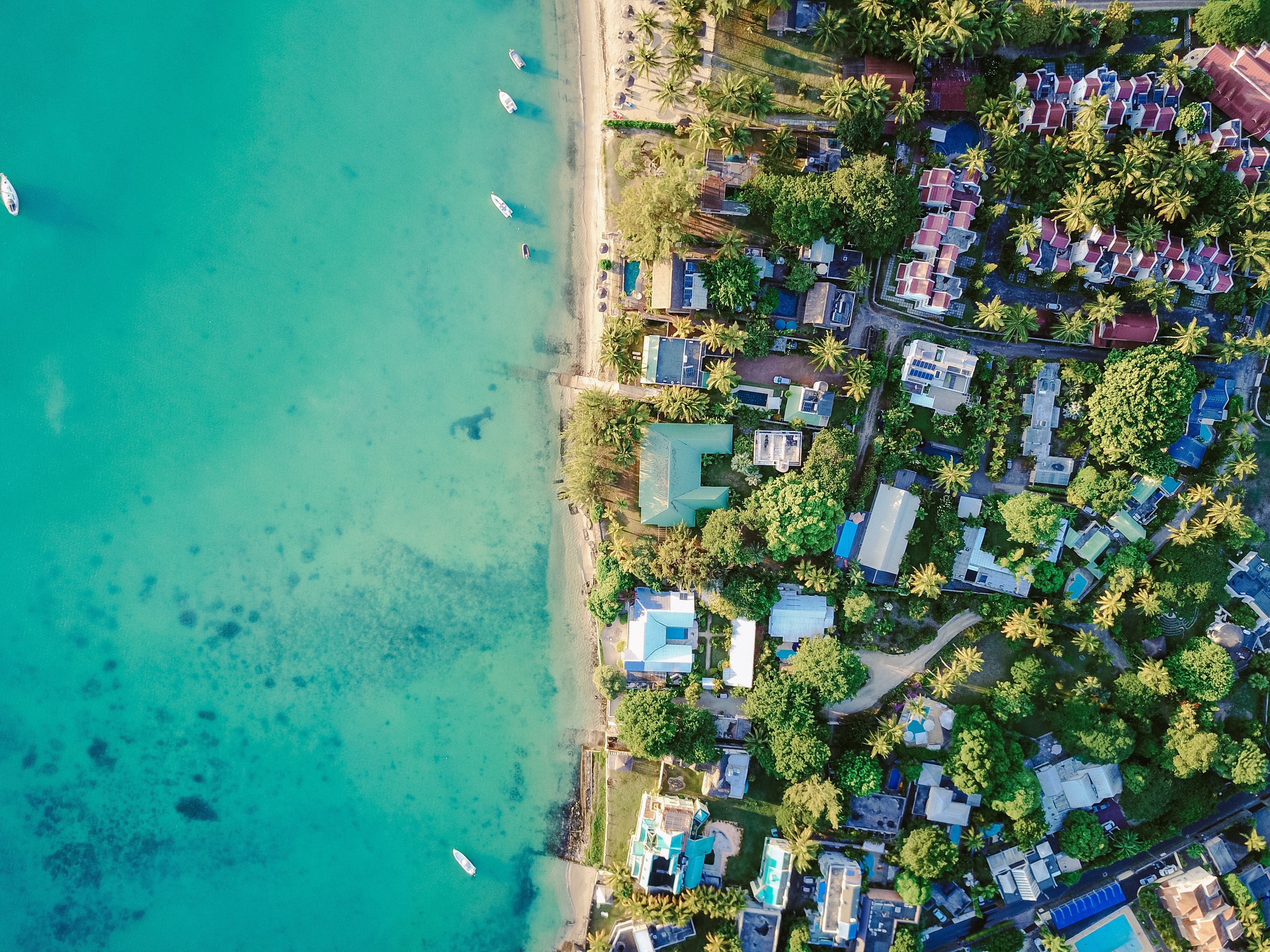 Beach 4K Aerial Photography Wallpapers