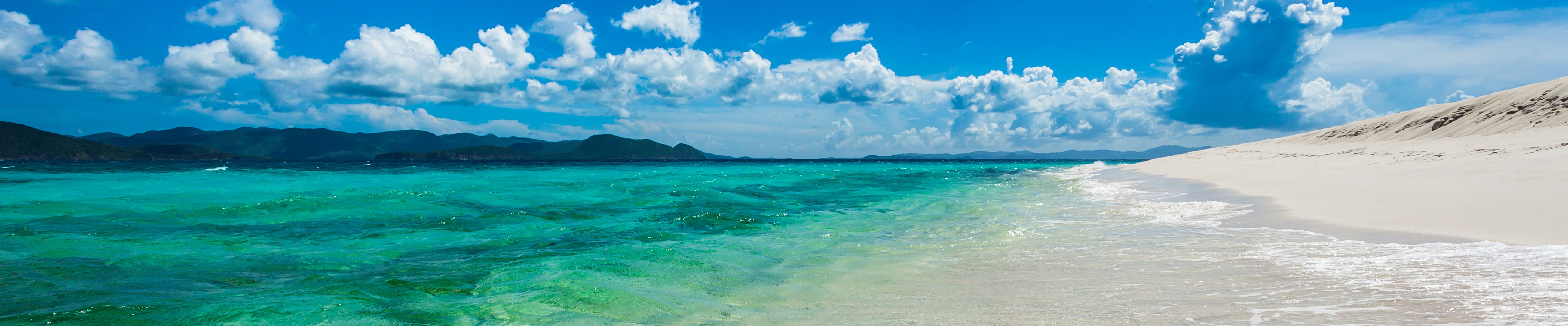 Beach 5760X1080 Wallpapers