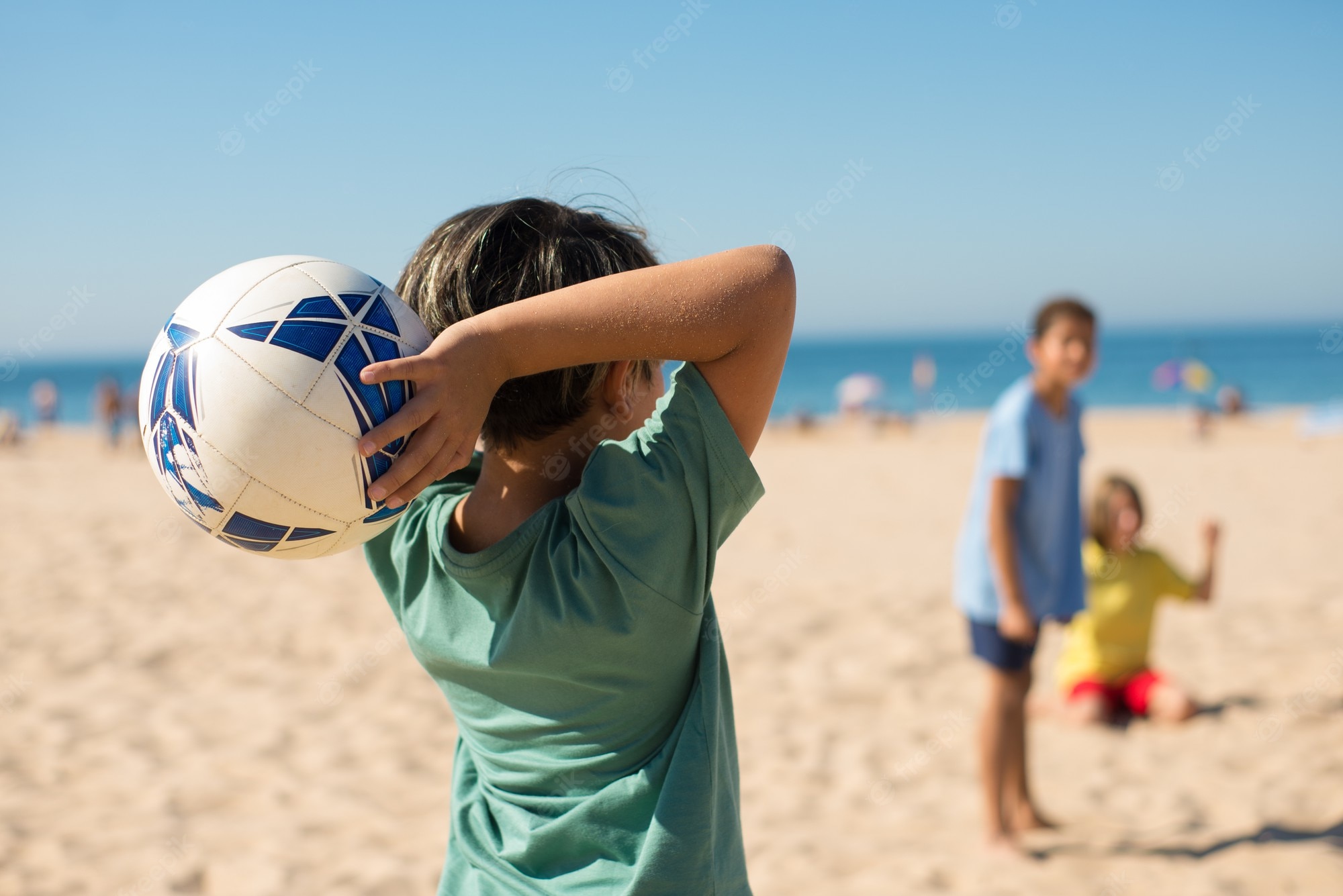 Beach At A Soccer Ball Wallpapers