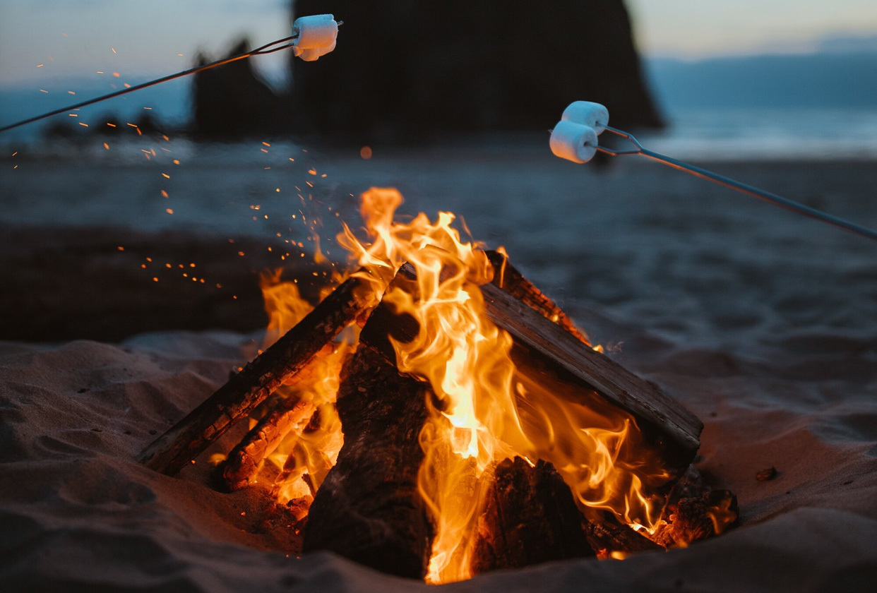 Beach Bonfire Wallpapers