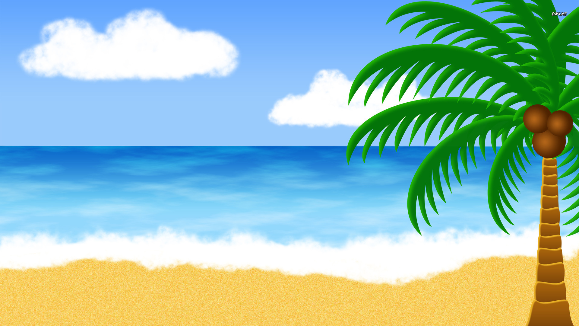 Beach Cartoon Wallpapers