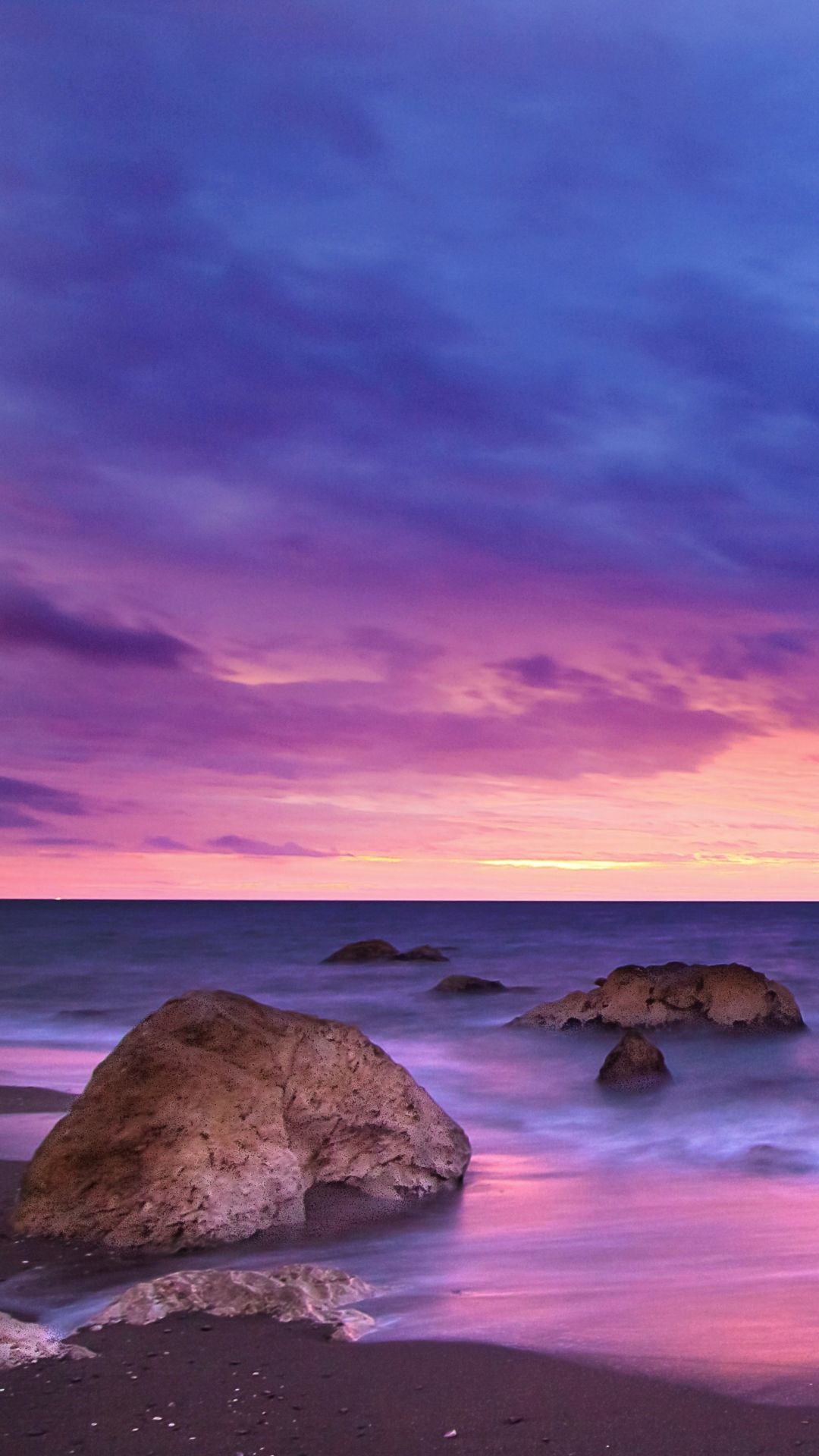 Beach Cloud Earth Horizon Ocean Purple Sea Wallpapers